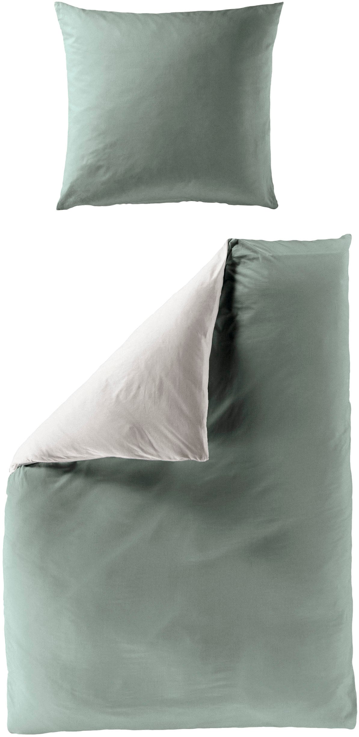 Image of BIERBAUM Wendebettwäsche "Modern Uni in Gr. 135x200 oder 155x220 cm" 3 Stk. Modernes Unidesign: Schlichte, elegante Optik für jedes Schlafzimmer