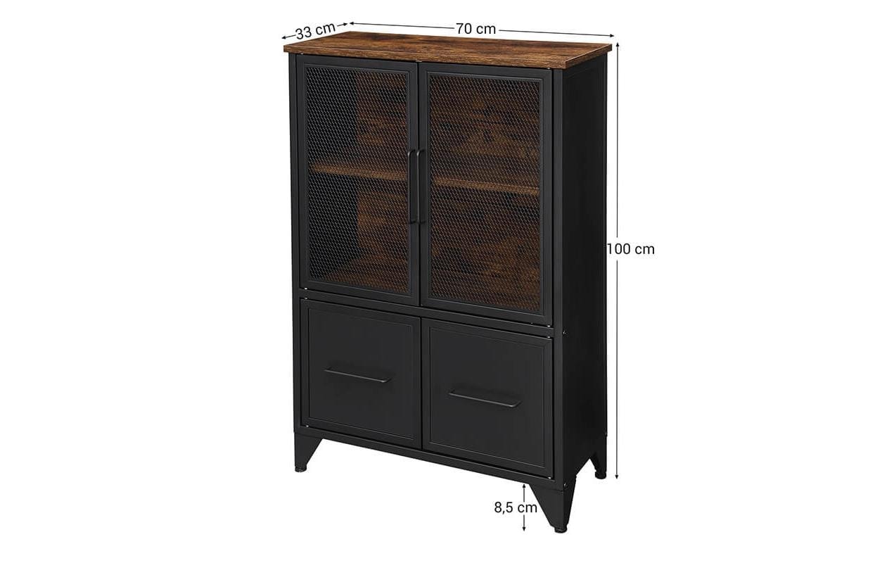 VASAGLE Commode »Industrial 33 x 100 cm«