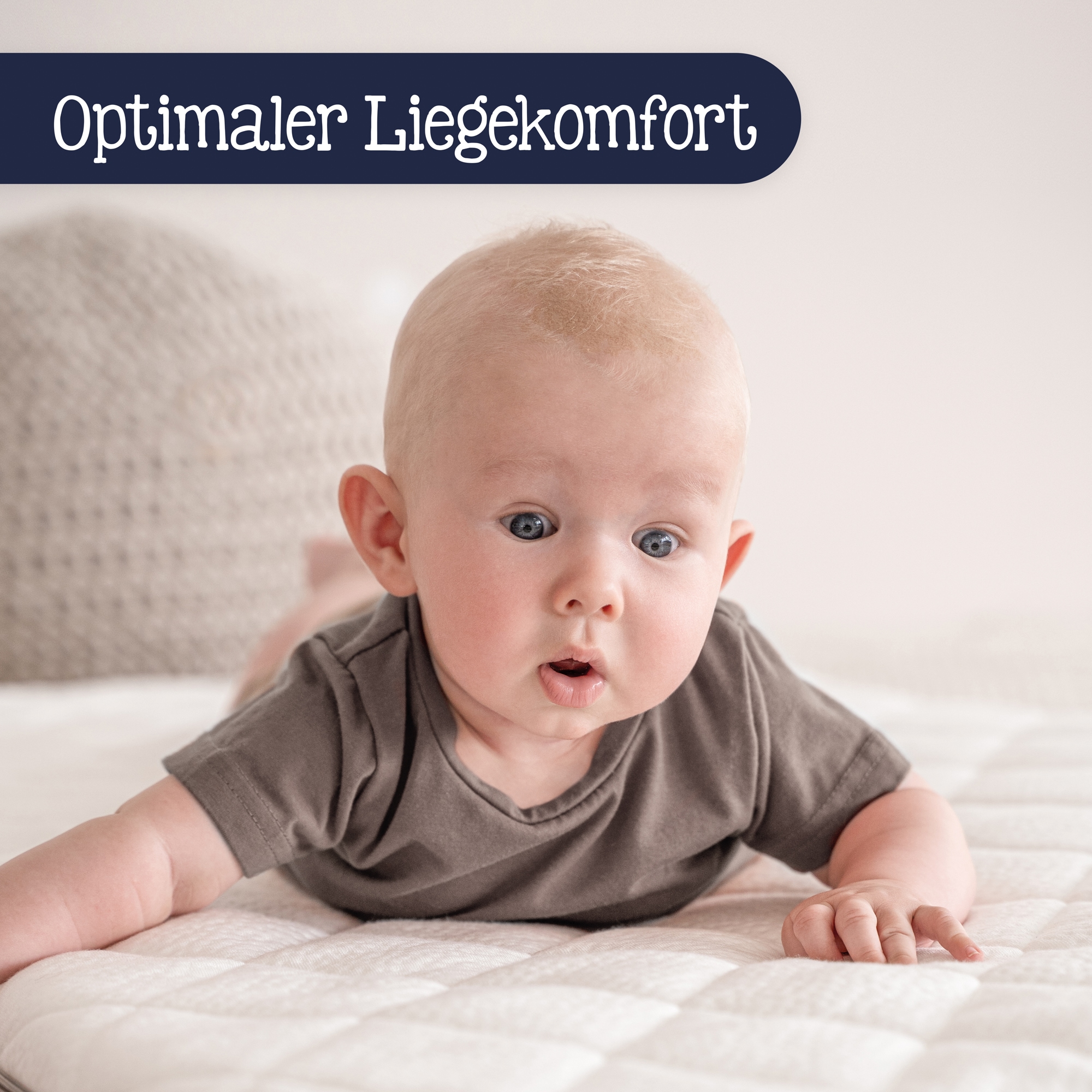 Julius Zöllner Matelas pour enfants »Travelsoft Premium, Matratze 120x60 cm Ideal für Reisen!« 5 cm hoch 1 cuis tlg. Rollbare Matratze für Reisebetten – inklusive praktischer Tragetasche.