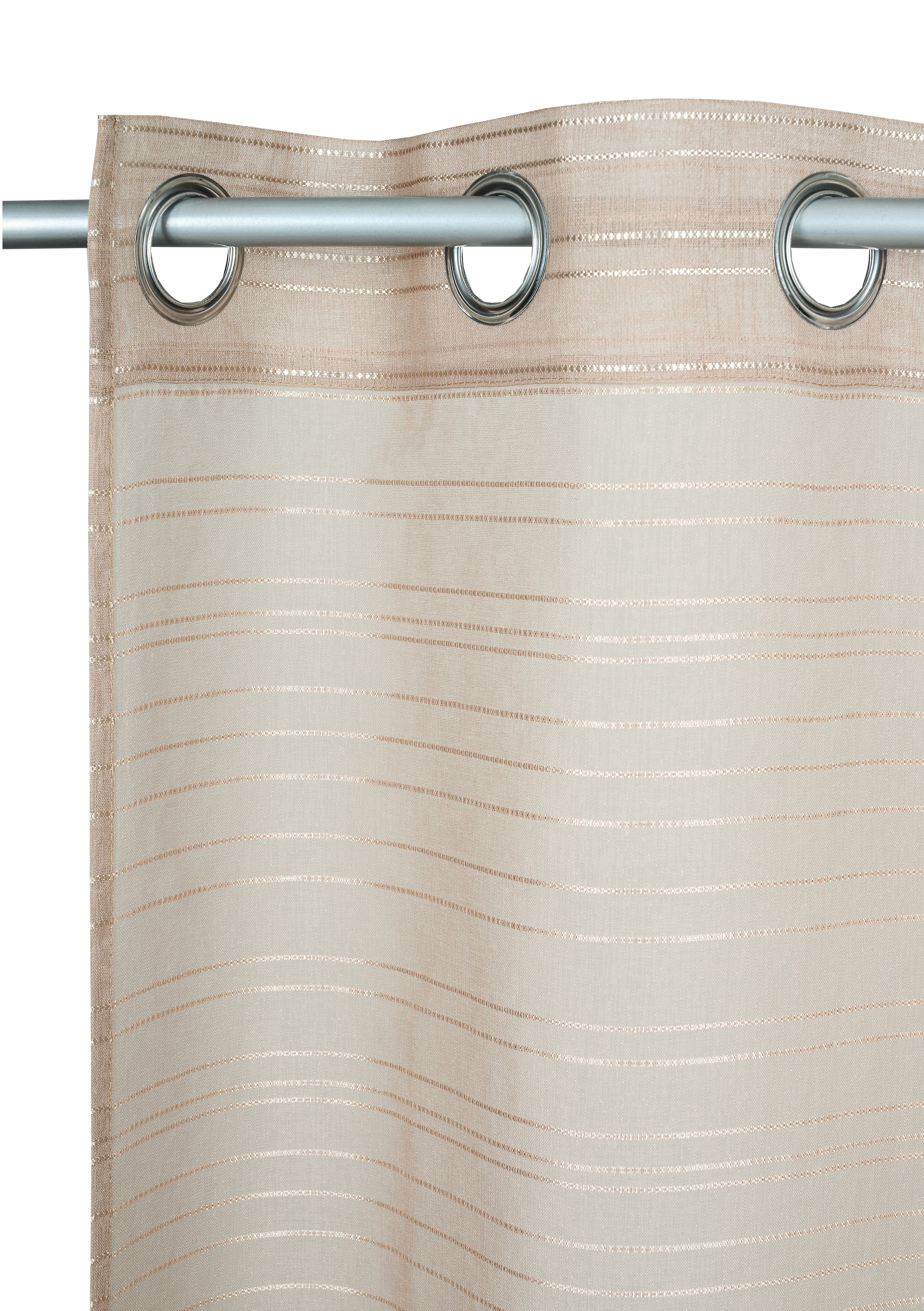 Bruno Banani Rideau »Linus« Oeillets 1 cuis tlg. 1 Schal, eingewebte Querstreifen