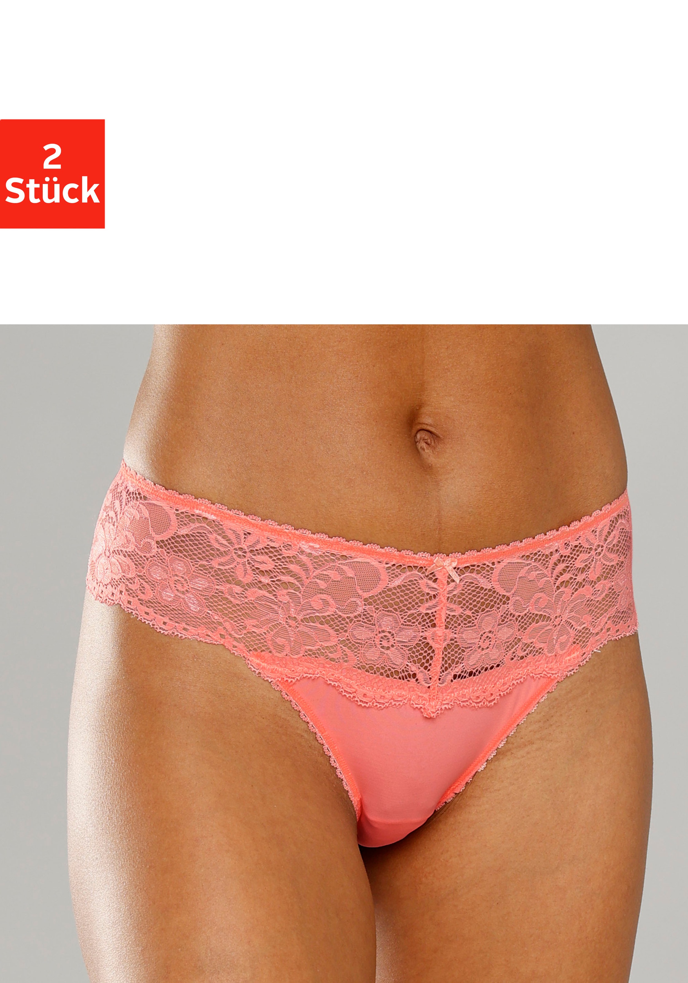 Image of Nuance String Packung, 2 Stück, Dessous mit breitem Spitzenband