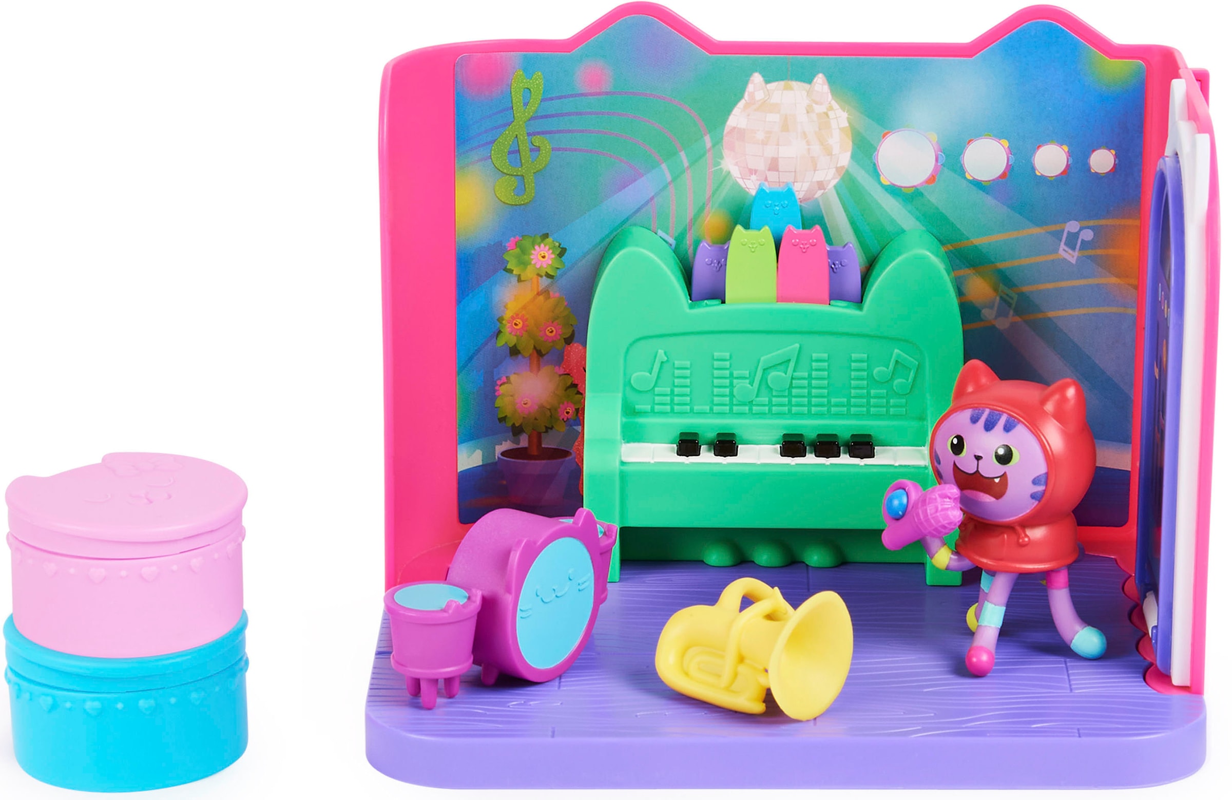 Spin Master Monde de jeu »Gabby's Dollhouse – Deluxe Room – DJ Catnip's Musikzimmer«