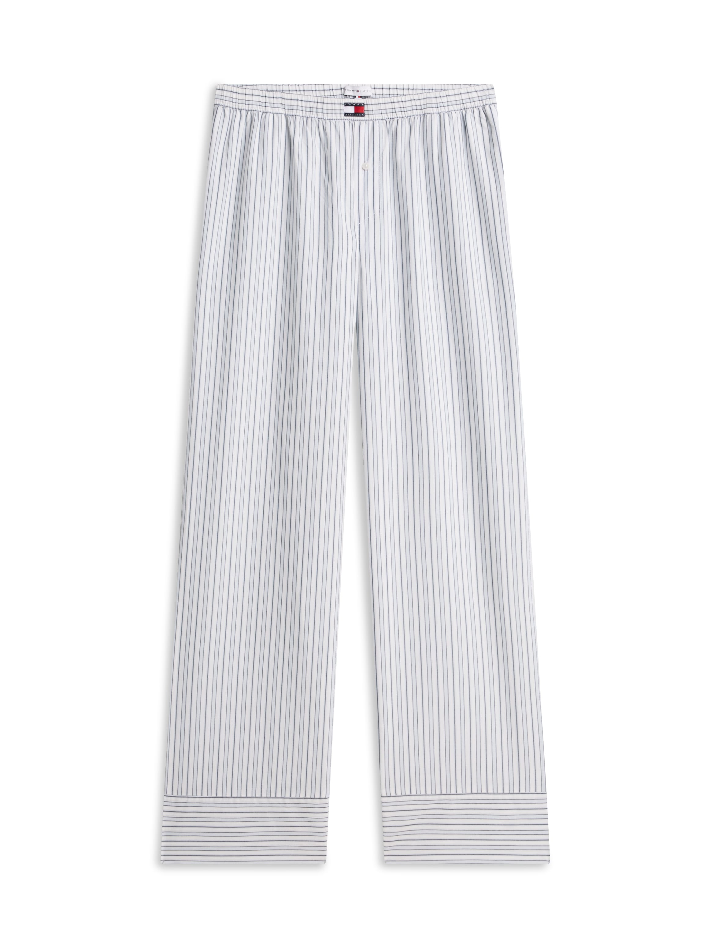 Tommy Hilfiger Underwear Pyjamahose »POPLIN STRIPE PANTS«  mit Elastikbund mit Label-Aufnäher