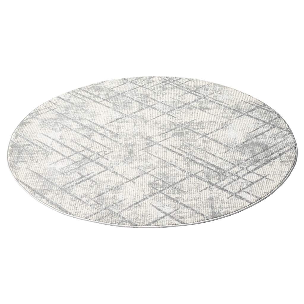 Carpet City Teppich »ANTIK245« rund 10 mm Höhe Kurzflor, 3D-Optik, Klassisch-Modern für Wohnzimmer, Schlafzimmer