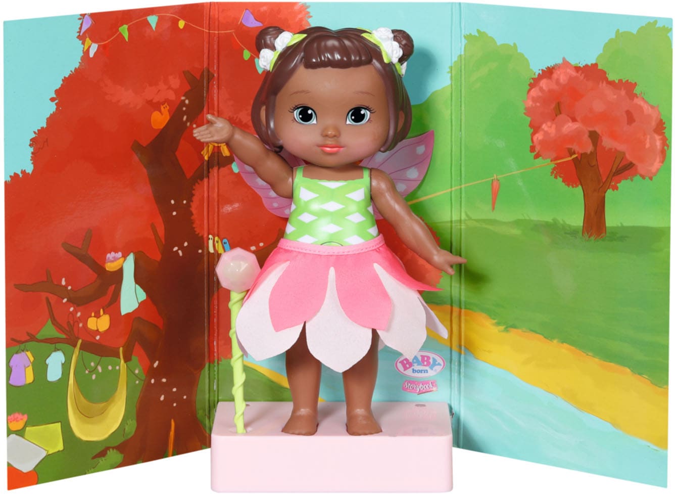 Baby Born Stehpuppe »Feenpuppe Storybook Fairy Peach, 18 cm«, mit Lichteffekten