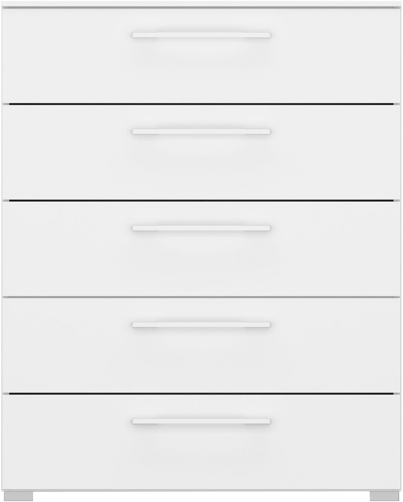 rauch Commode à tiroirs »Kommode Sideboard Wäscheschrank Schrank SKAT PURE« Incl. fonction SOFT-CLOSE,  avec 5 tiroirs au design puriste MADE IN GERMANY