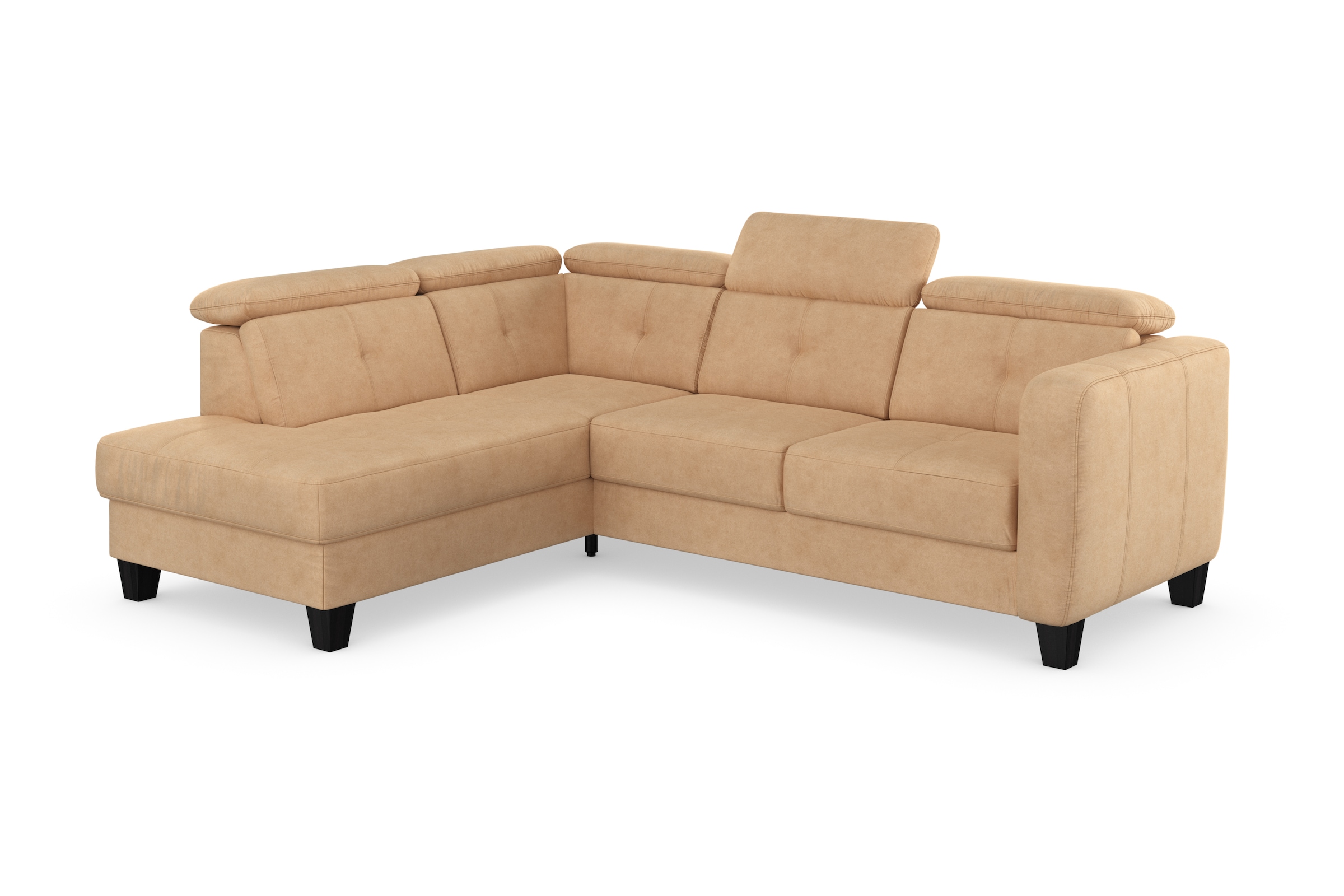sit&more Canapé d'angle »Belluci L-Form« inklusive Federkern, wahlweise mit Bettfunktion und Bettkasten