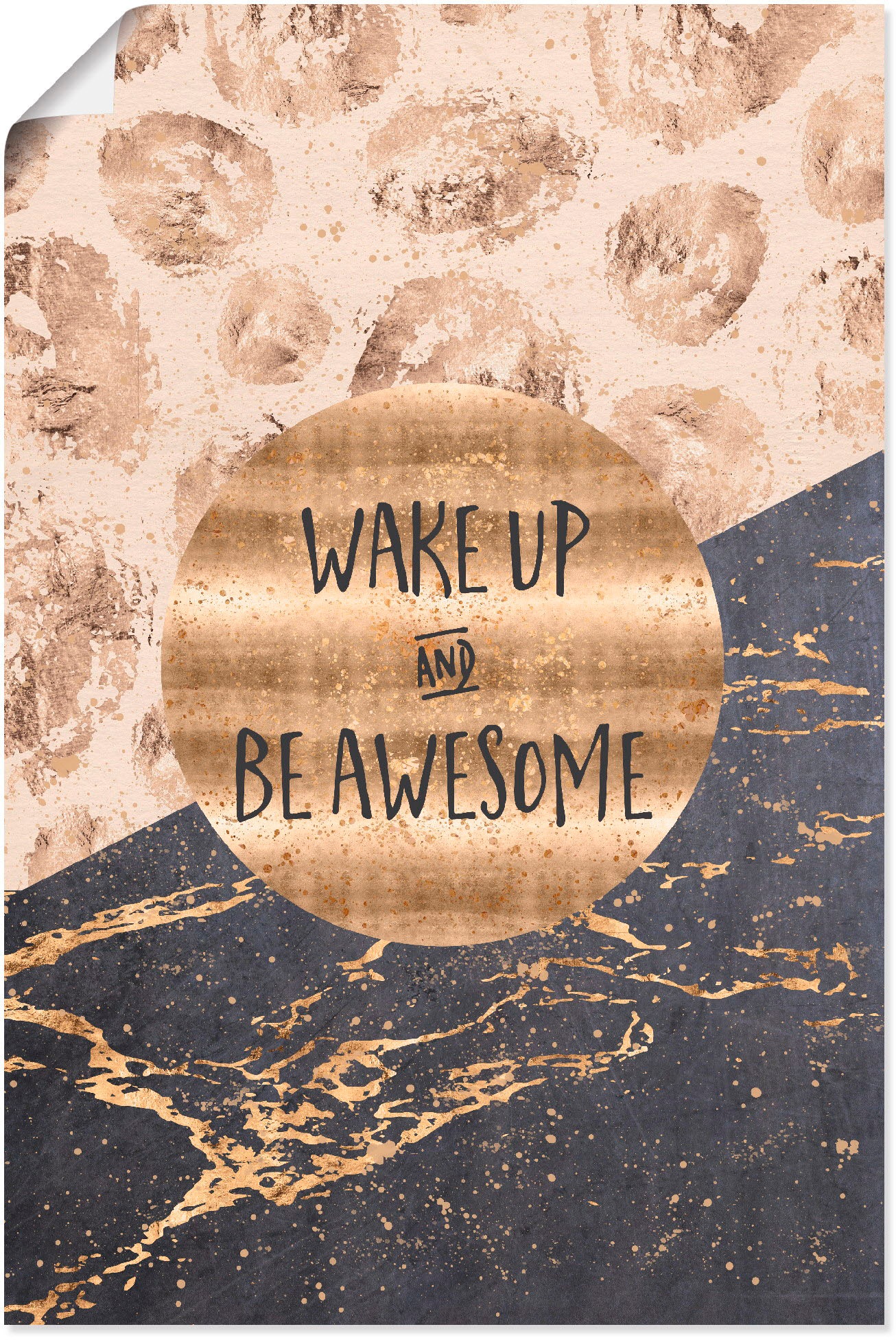 Image of Artland Wandbild »Steh auf und sei grossartig«, Sprüche & Texte, (1 St.), in vielen Grössen & Produktarten - Alubild / Outdoorbild für den Aussenbereich, Leinwandbild, Poster, Wandaufkleber / Wandtattoo auch für Badezimmer geeignet bei Ackermann Versand S