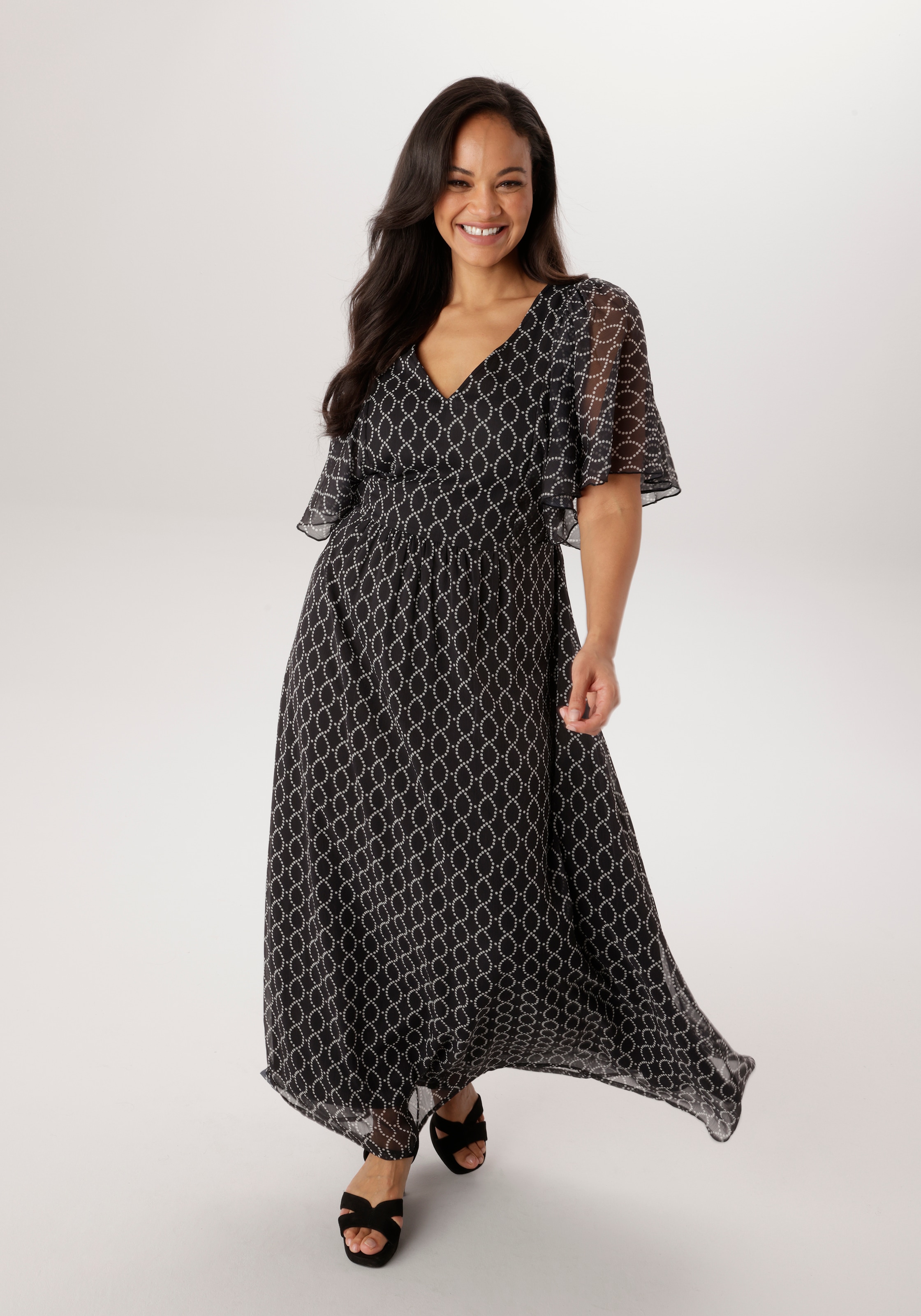 Image of Aniston PLUS Chiffonkleid mit tollem Druck