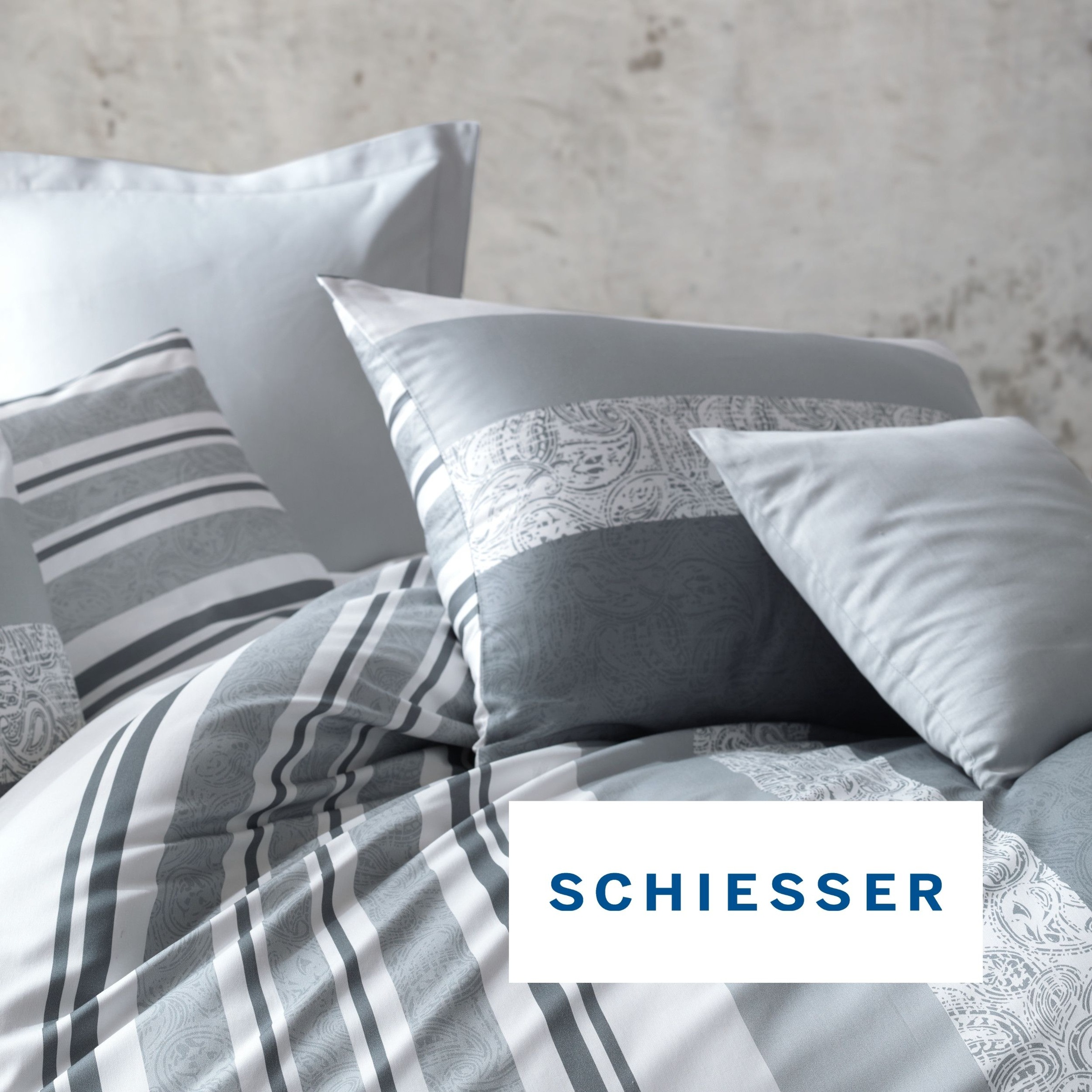 Schiesser Linge de lit »Adele aus weicher Baumwolle im Paisley-Streifen-Look« 2 cuis MADE IN GREEN by OEKO-TEX®