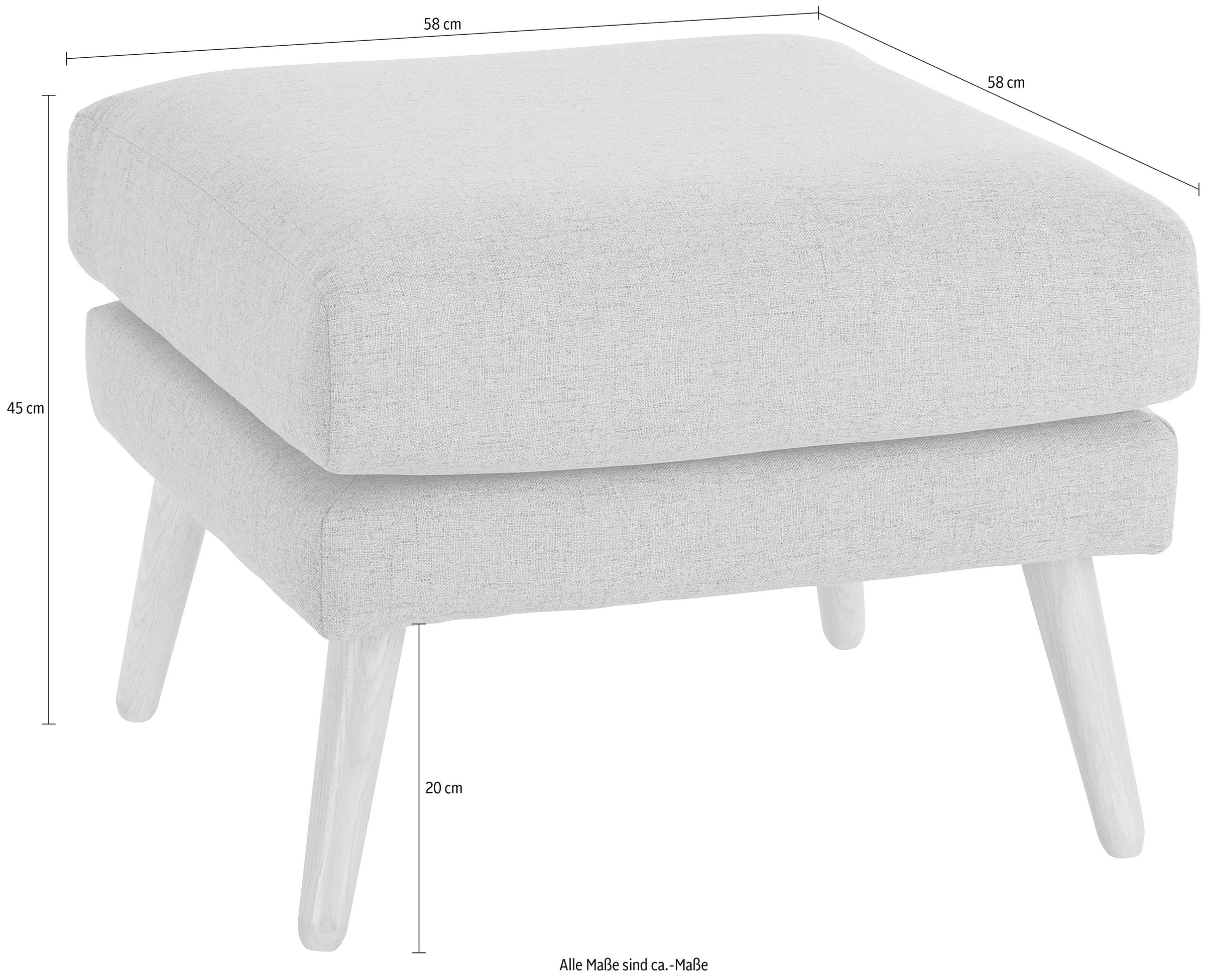 GOODproduct Tabouret »Bille« mit Eiche-Beinen, Design by Morten Georgsen