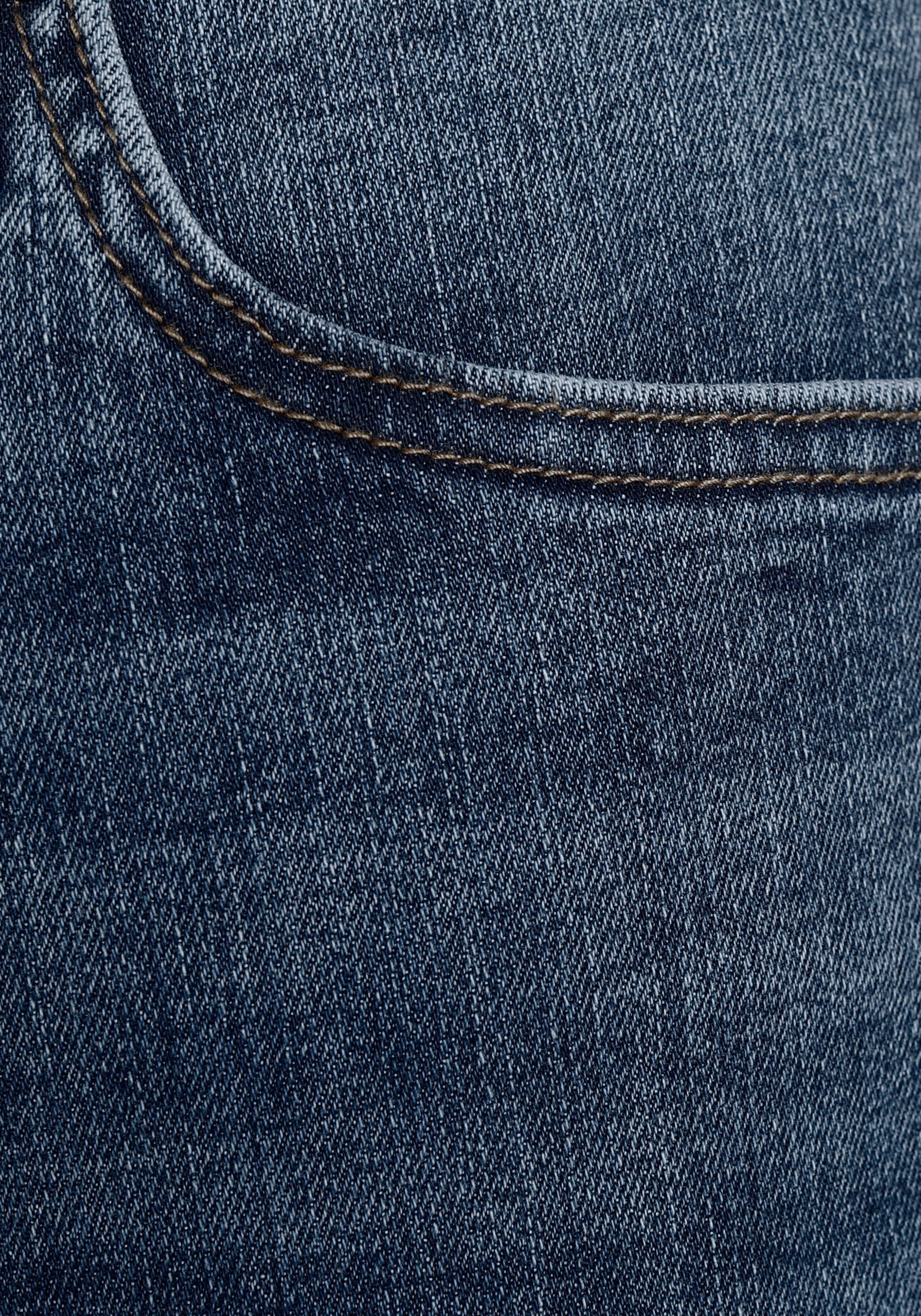 Jack & Jones Slim-fit-Jeans »JJIGLENN – Jeans mit Stretch und figurbetonter Silhouette« Used, modisch, slim fit, Denim/Jeans