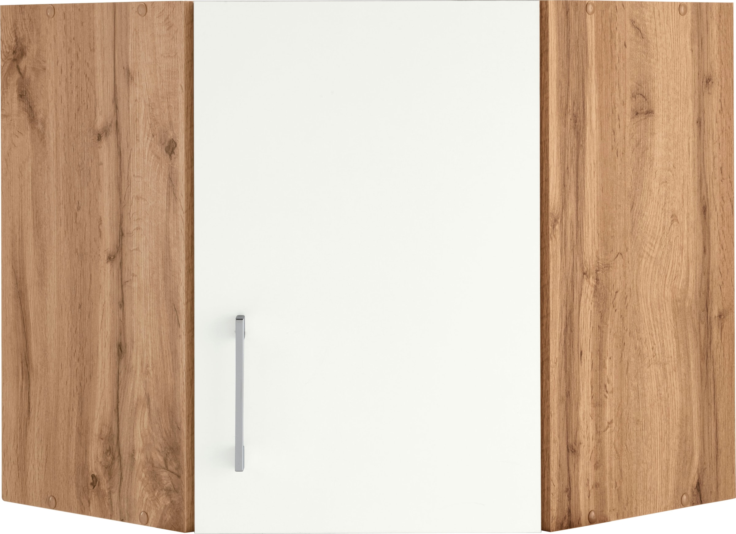 KOCHSTATION Armoire suspendue d'angle »KS-Colmar« 60 x 60 cm, avec poignée en métal