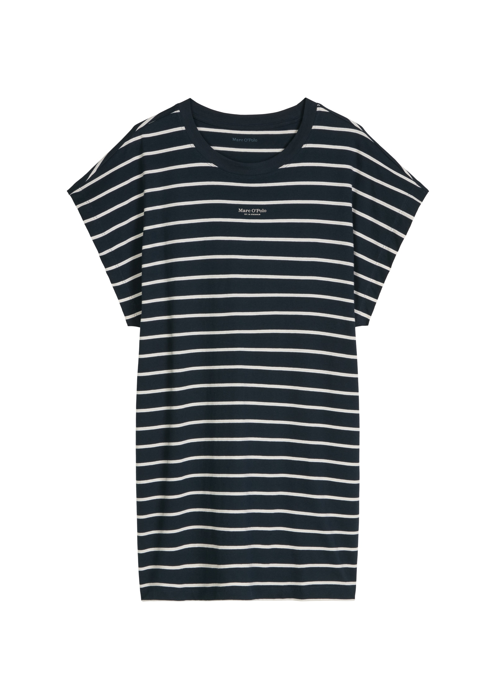 Marc O'Polo Chemise de nuit »Mix N Match Nightdress« gestreift, mit Rundhalsausschnitt