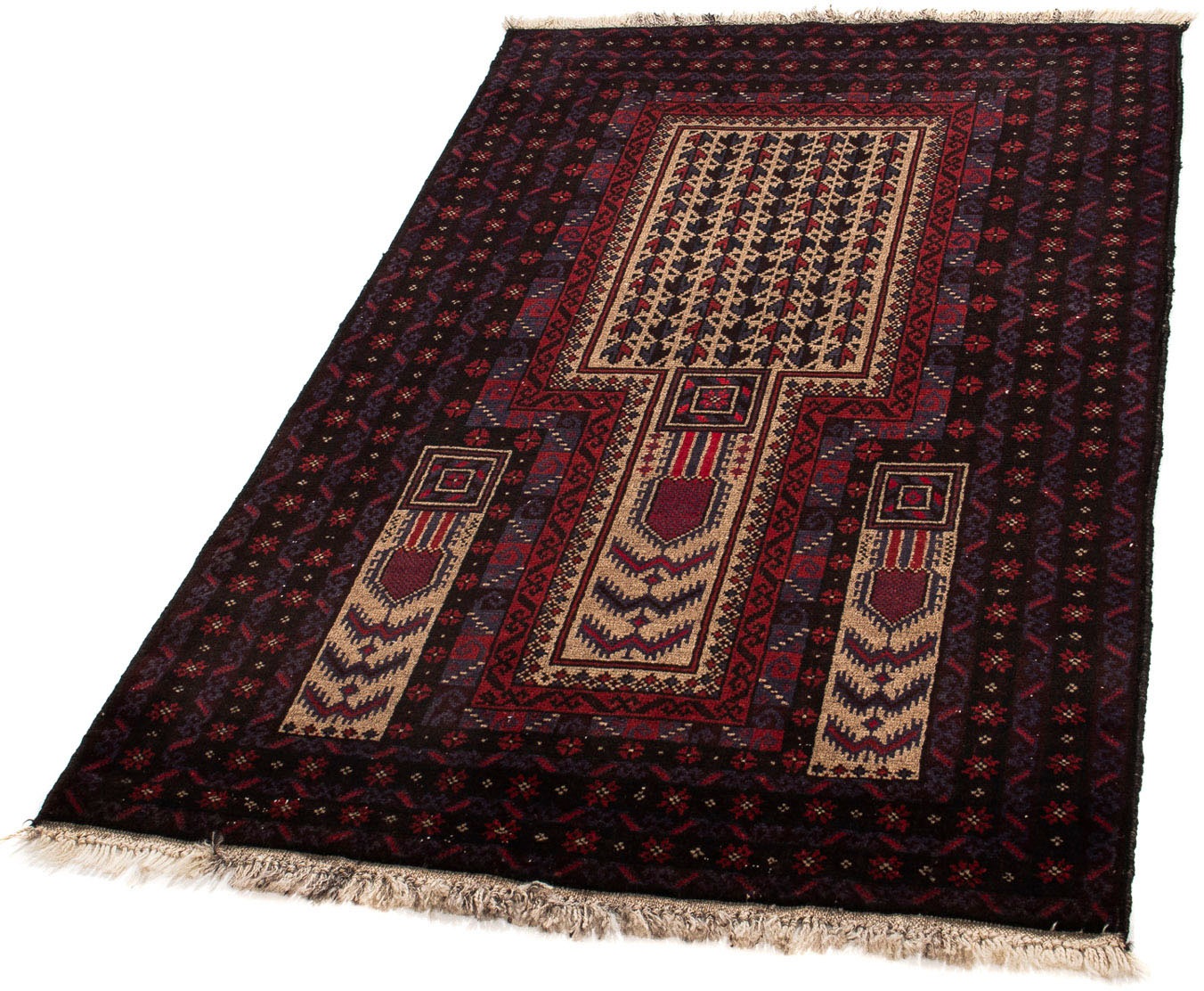 Image of morgenland Orientteppich »Belutsch - 125 x 80 cm - mehrfarbig«, rechteckig, 8 mm Höhe, Wohnzimmer, Handgeknüpft, Einzelstück mit Zertifikat bei Ackermann Versand Schweiz