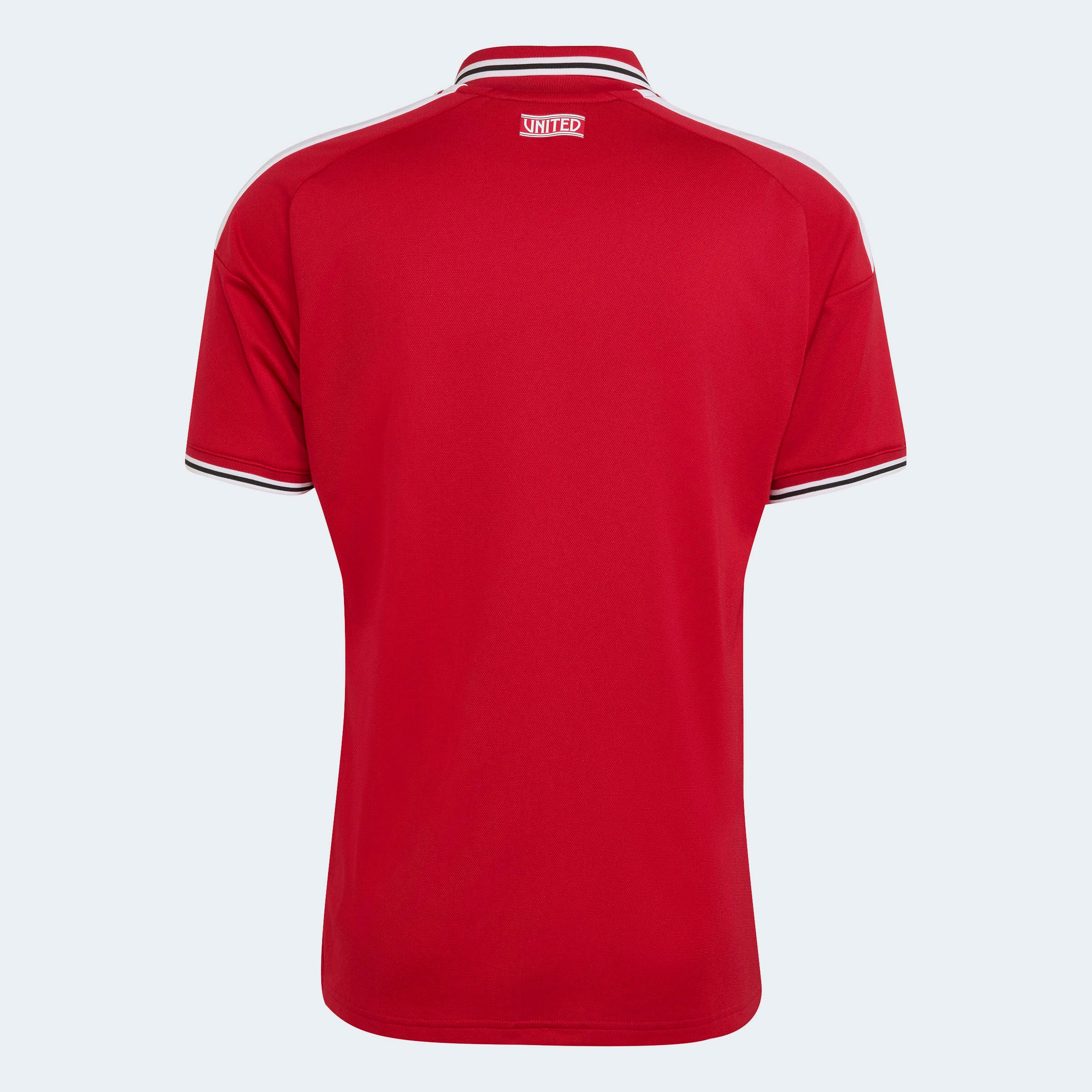 adidas Performance Fussballtrikot »MUFC H JSY« mit schmaler Passform, mit gestreiftem Kragen und Bündchen