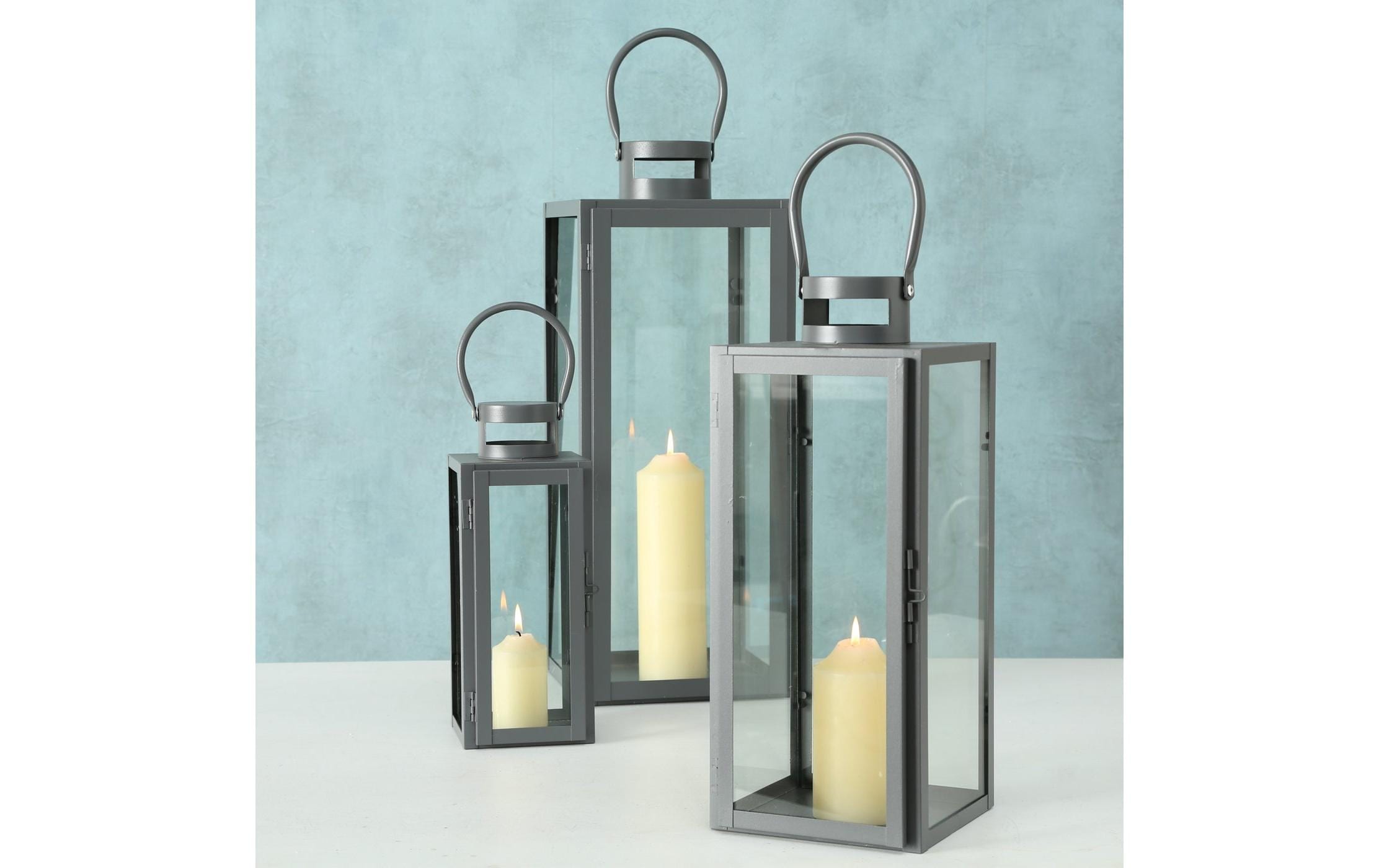 BOLTZE Kerzenlaterne »Arana 3-teilig«