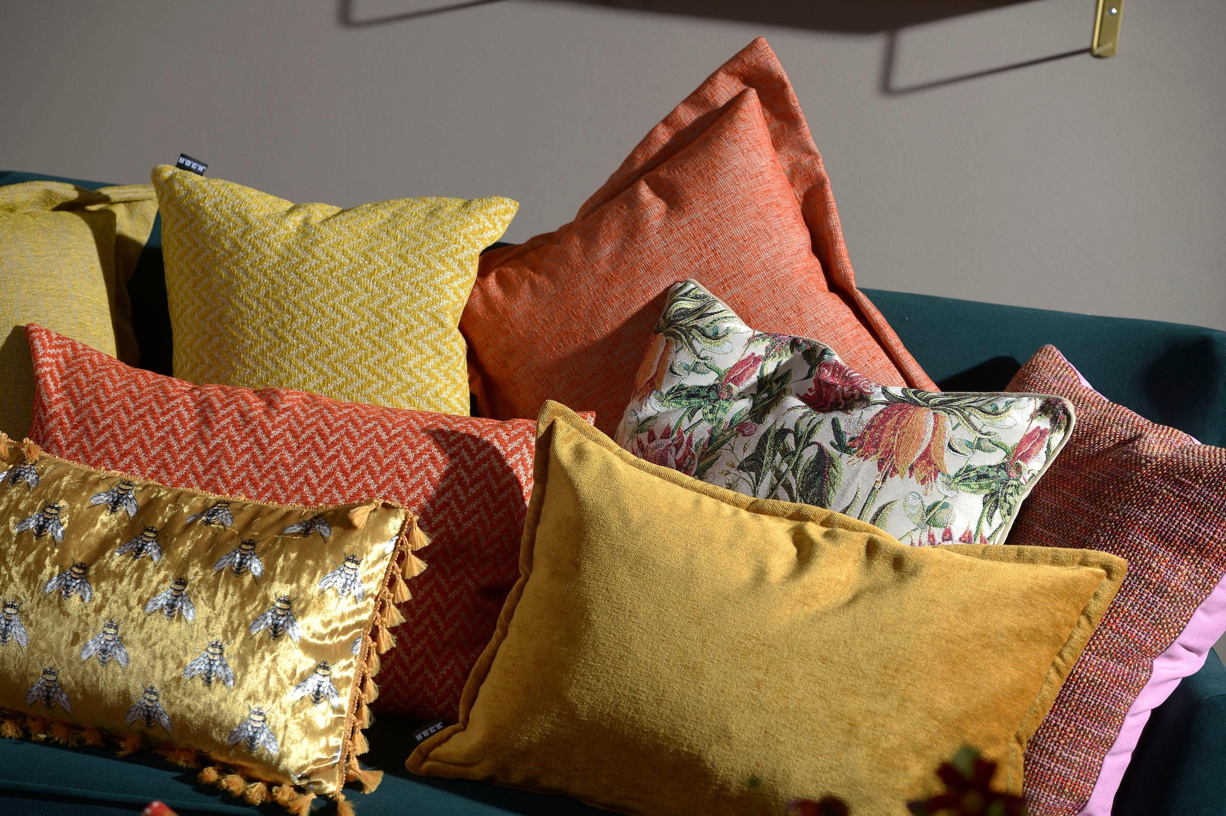H.O.C.K. Dekokissen »Addicted«, im eleganten Design, Kissenhülle mit Füllung, 1 Stück