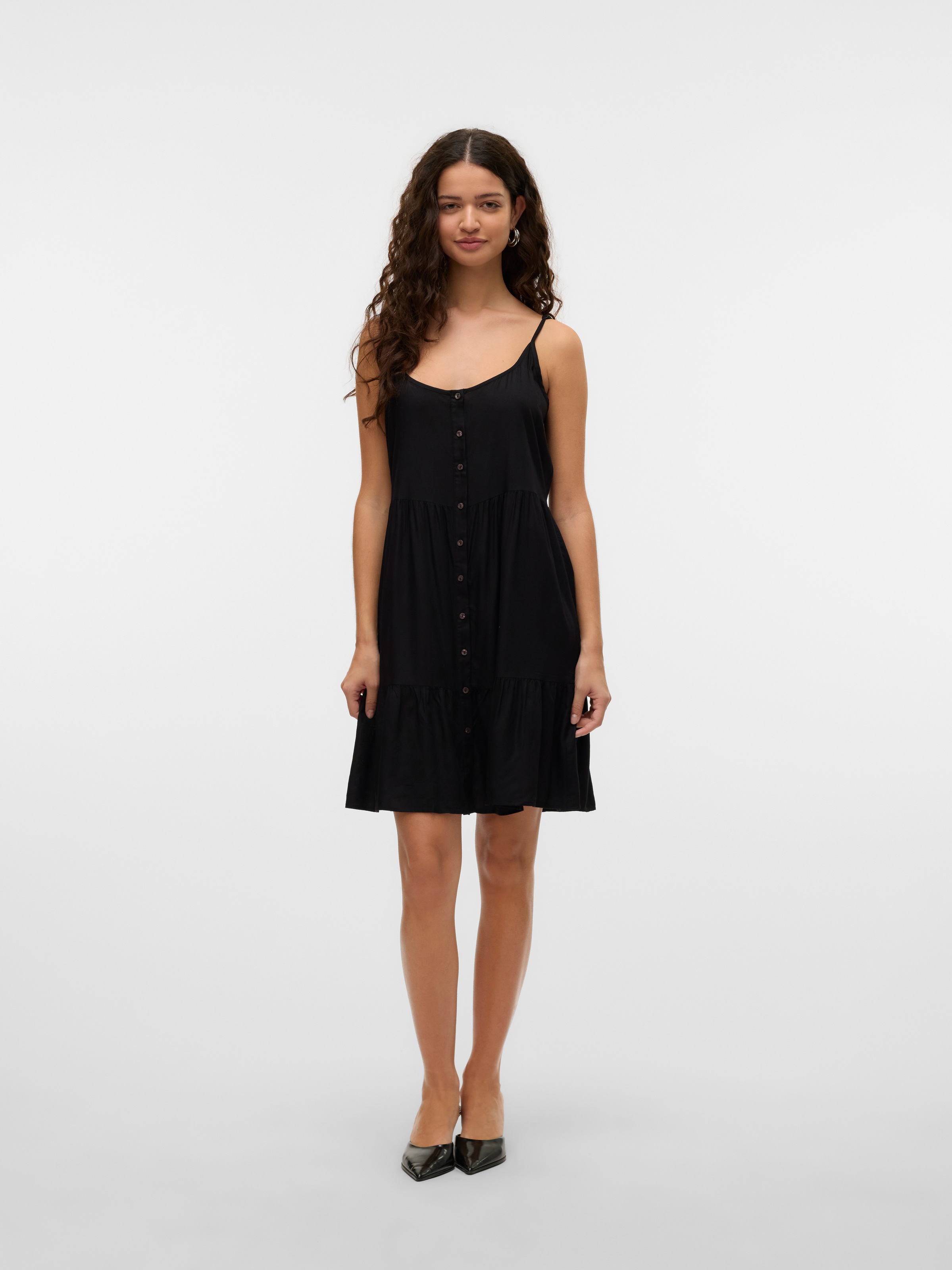 Vero Moda Trägerkleid »VMBUMPY SHORT SINGLET DRESS WVN GA NOOS«, Sommerkleid
