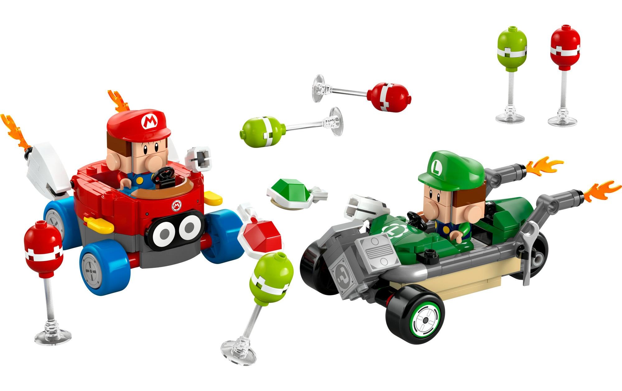 LEGO® Spielbausteine »Super Mario Mario Kart – Baby Mario / Baby Luigi 72034«