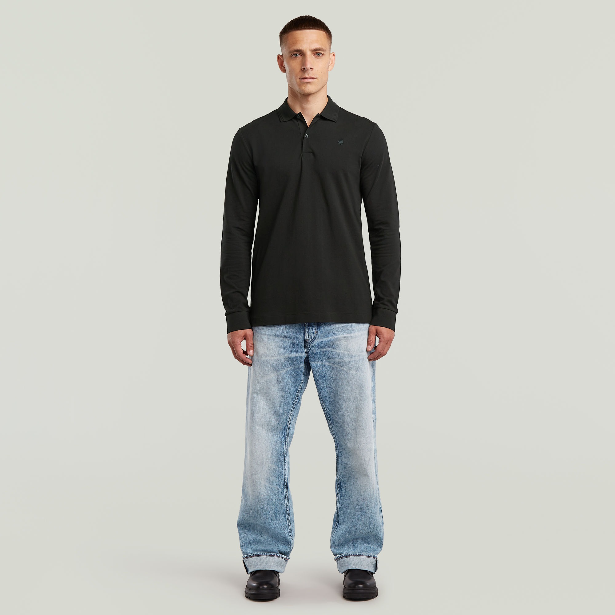G-STAR Polo »Dunda Slim Polo« manches longues, avec logo