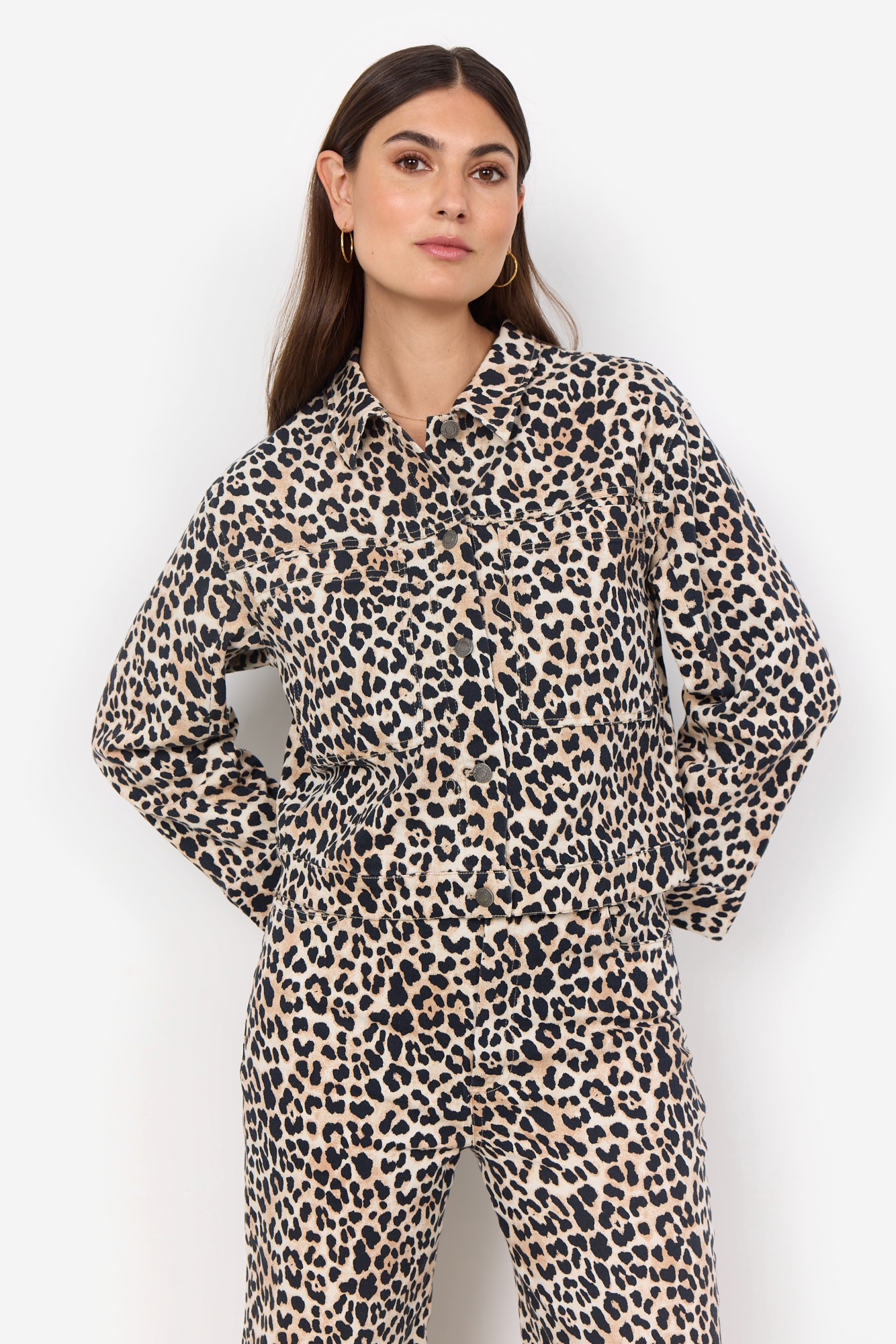 Image of soyaconcept Kurzjacke "SC-OWENA 2" aus Baumwollmischung mit elastischen Eigenschaften, normale Passform