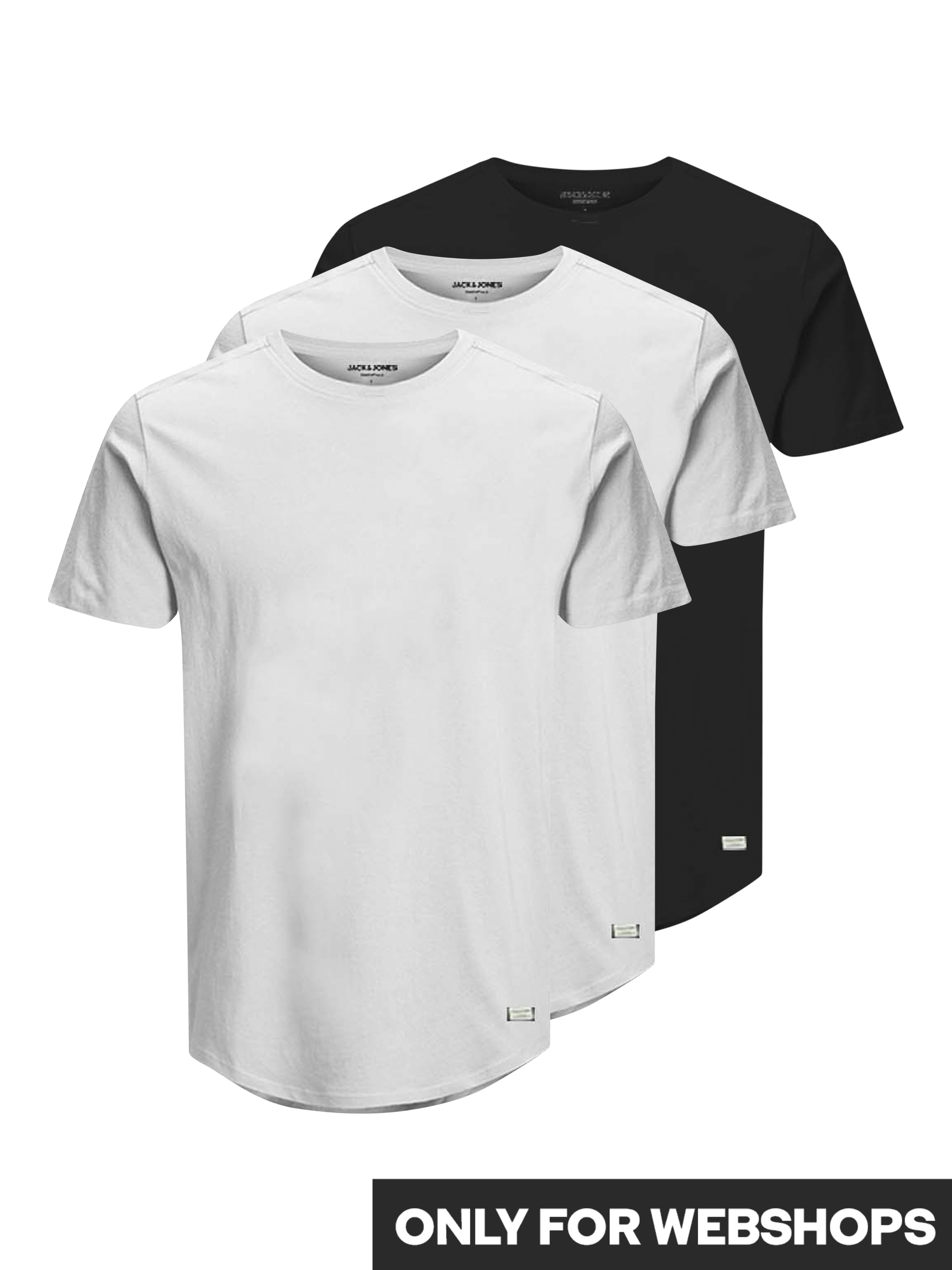 Image of Jack & Jones Rundhalsshirt "JJENOA TEE SS CREW NECK 3PK MP NOOS" Packung, 3er-Pack, 3 Stk.