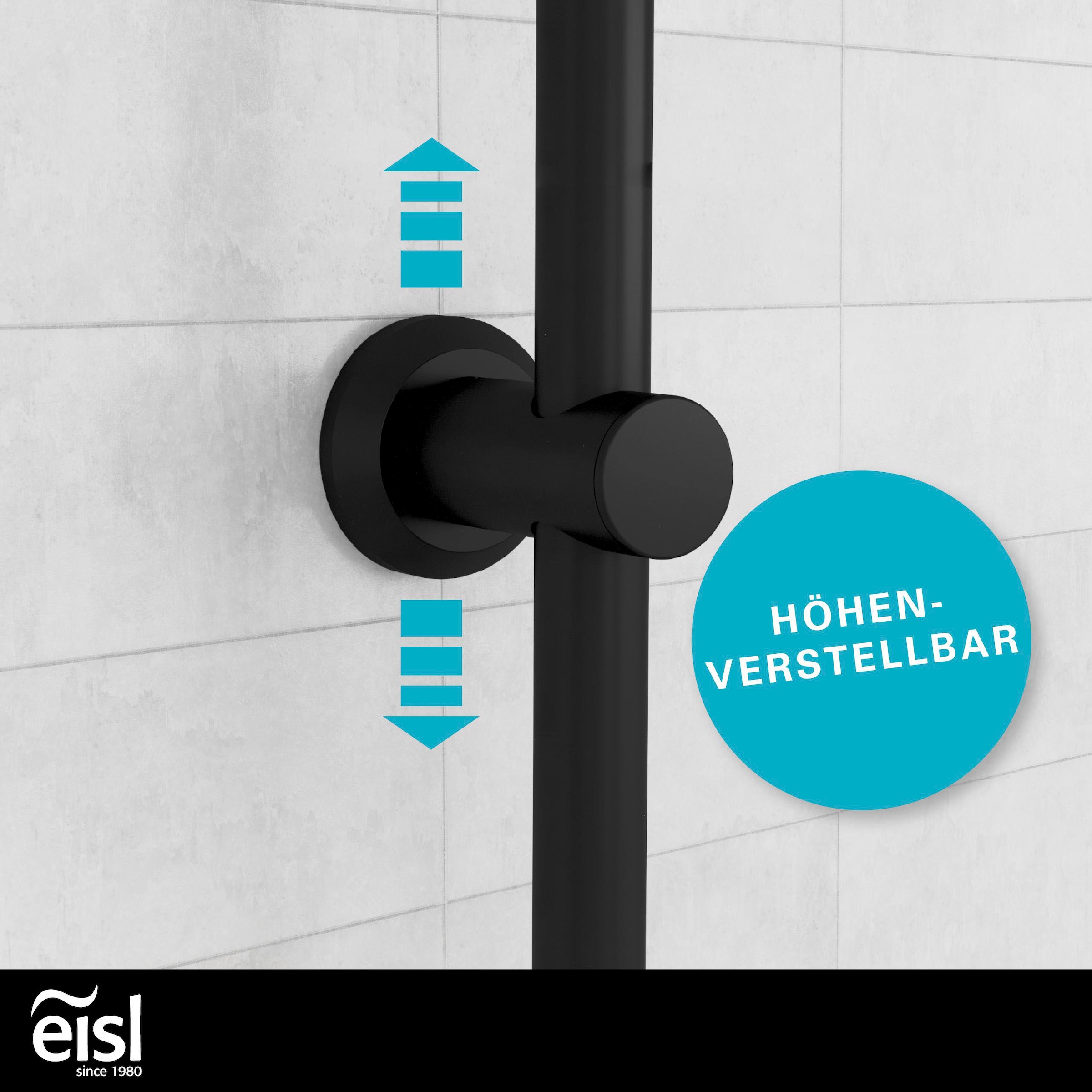 Eisl Garniture de douche »EASY ENERGY« 1 cuis tlg. Hauteur réglable / picots anti-calcaire / acier inoxydable