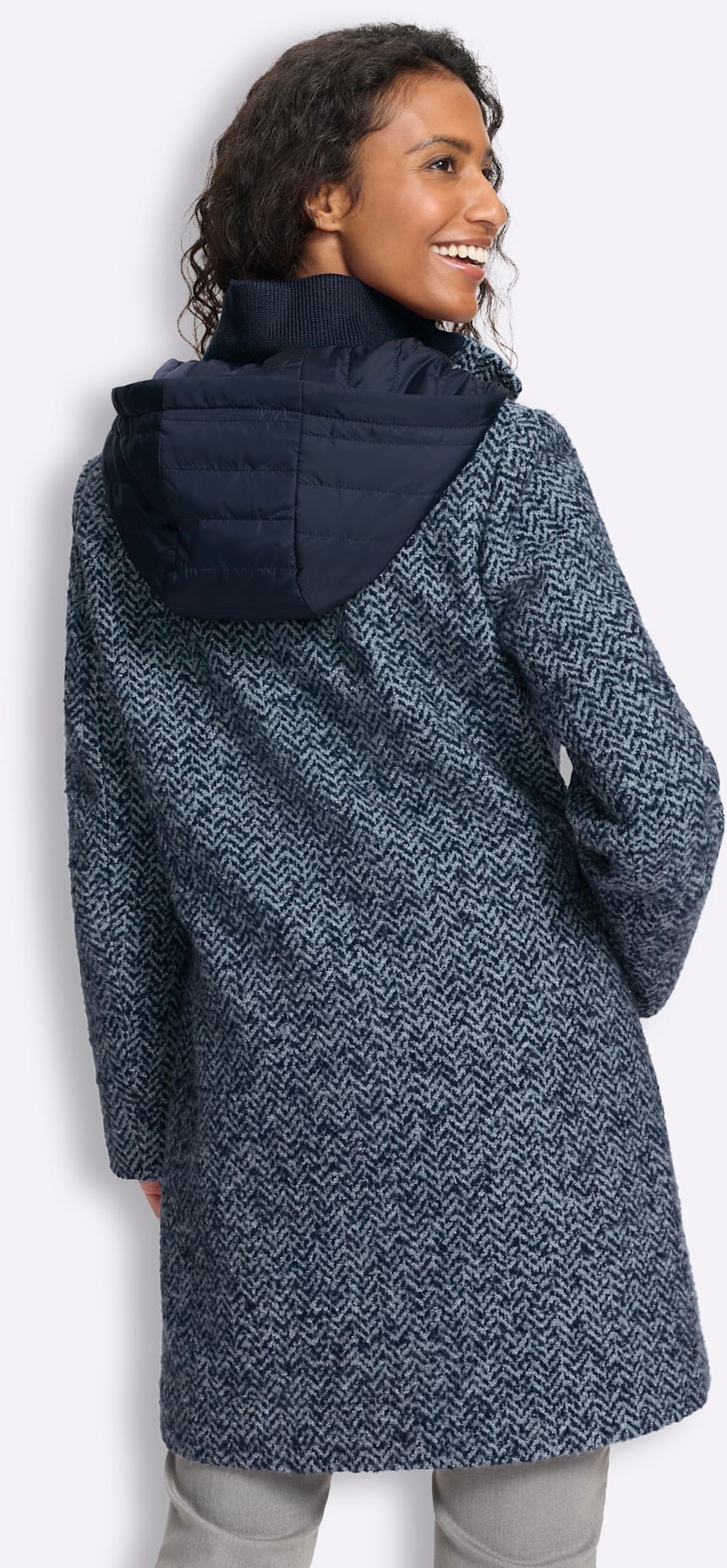 heine Veste longue avec capuche
