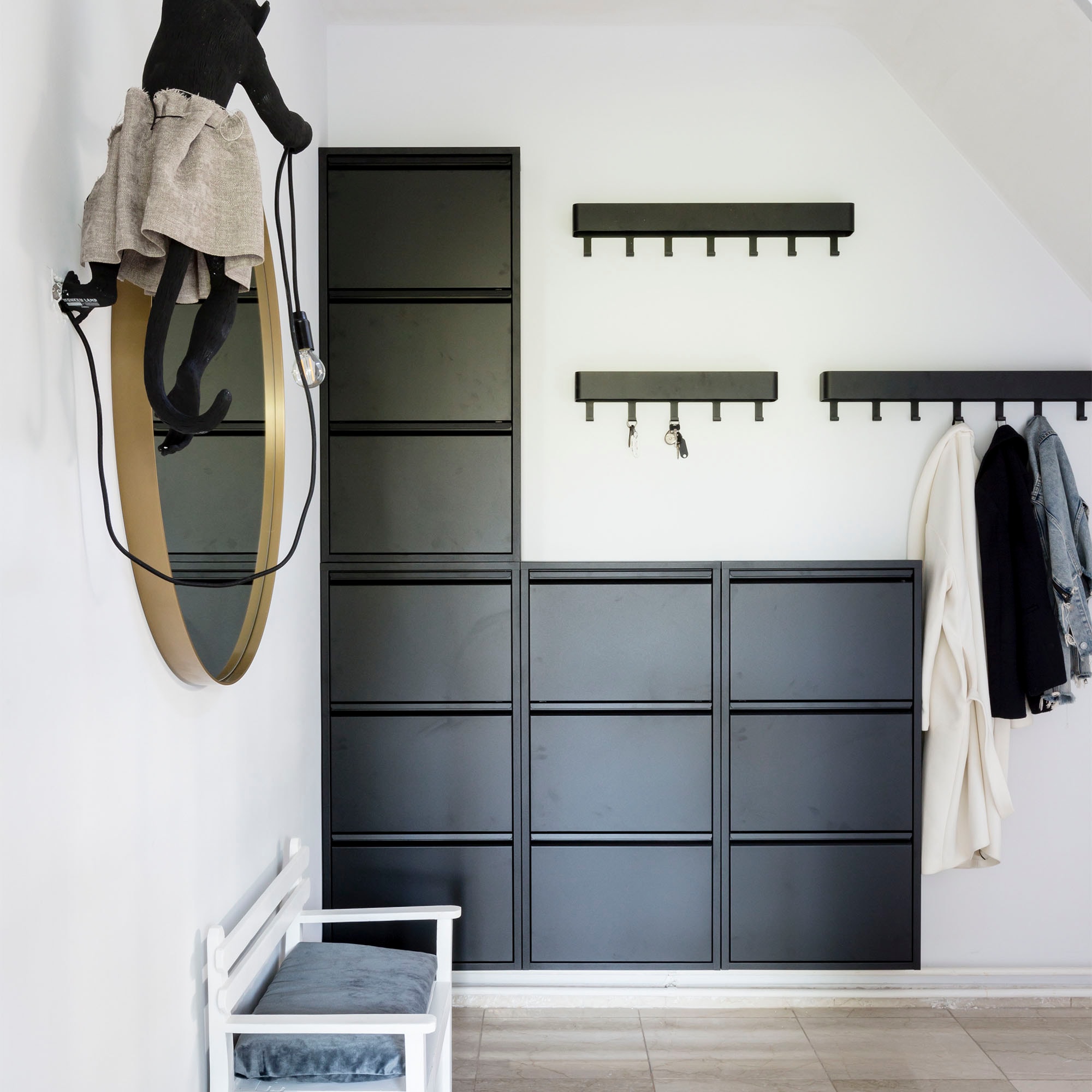 Spinder Design Armoire à chaussures »Billi Schuhklapper« métal, largeur 50 cm