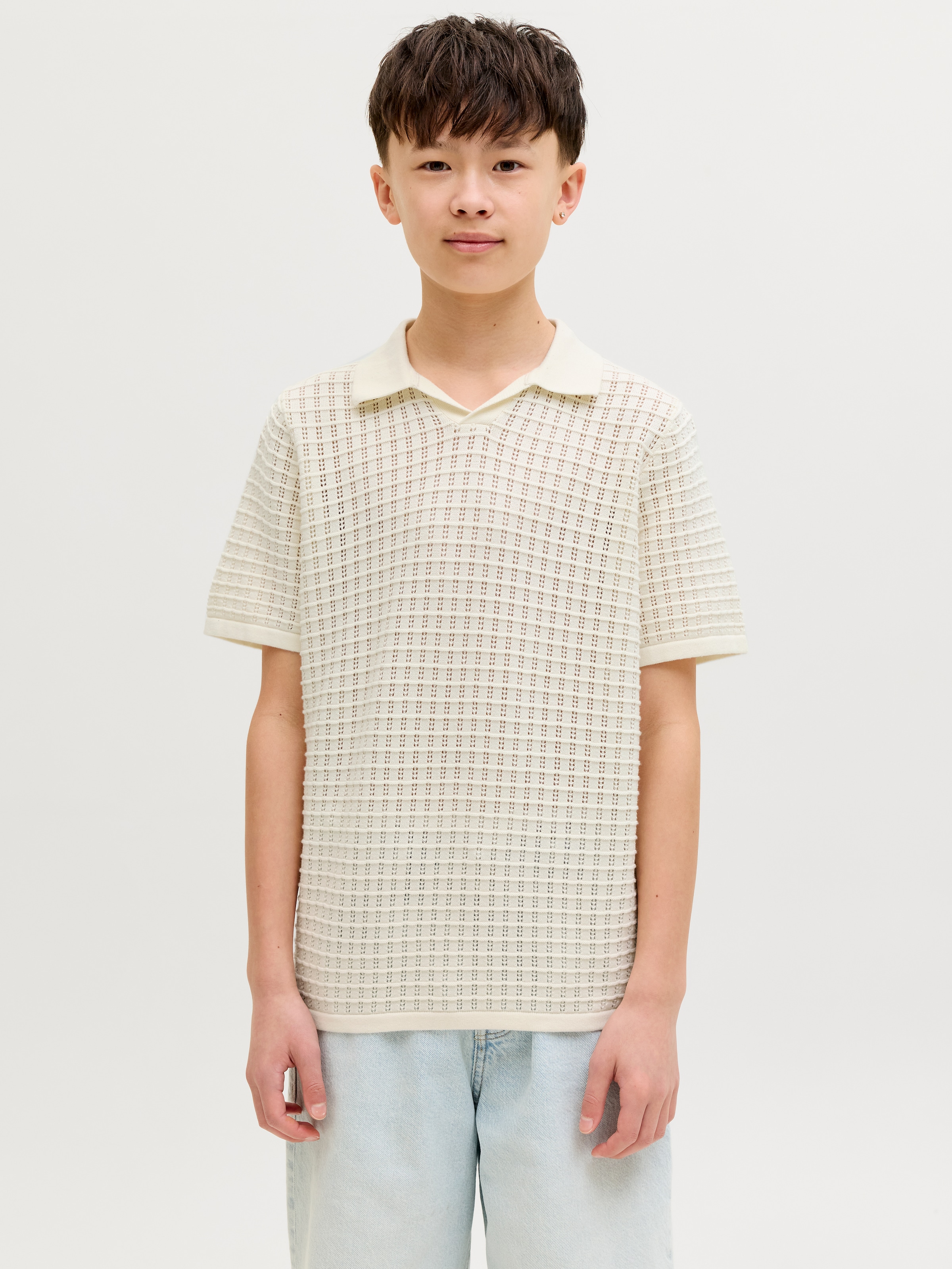 Jack & Jones Junior Pull à col polo »JORNANTUCKET SPLIT NECK POLO JNR«