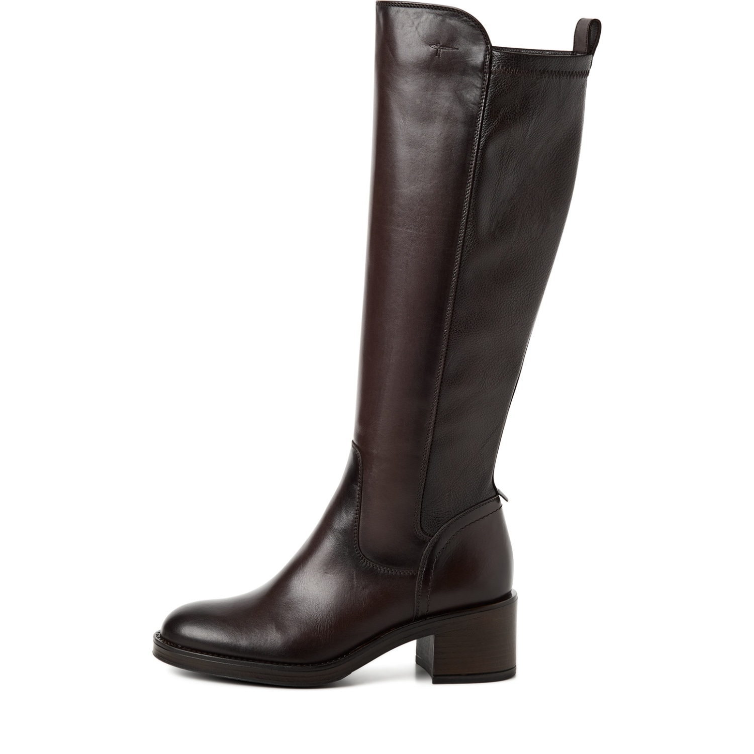 Tamaris Bottes  Blockabsatz, Langschaftstiefel mit T-Logoprägung