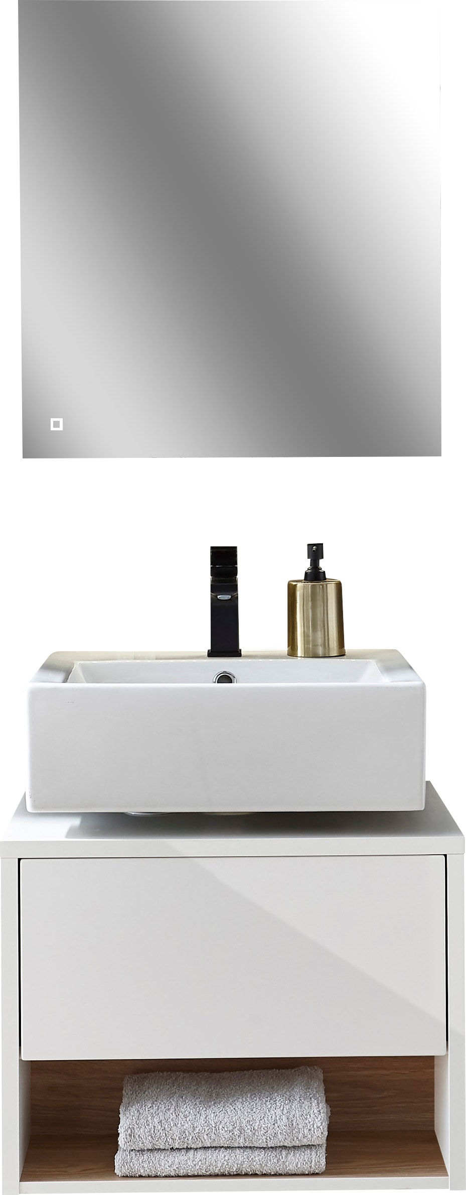 Home affaire Badmöbel-Set »Studio Line, Bad im modernen Design, 2-teiliges Badezimmer« 2 Stk. tlg.