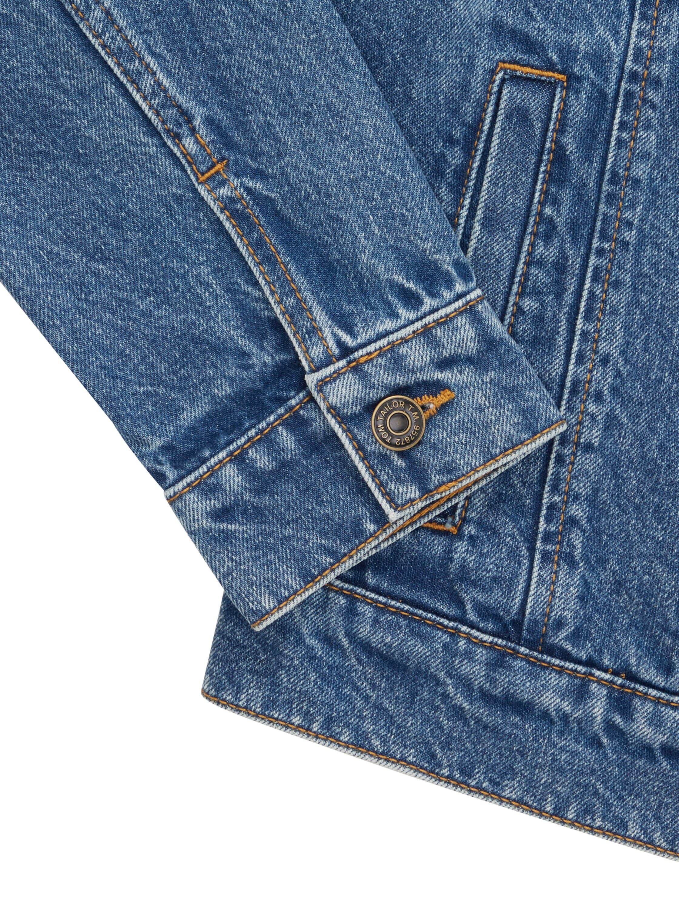 TOM TAILOR Jeansjacke, ohne Kapuze, mit Knopfleiste und Eingrifftaschen