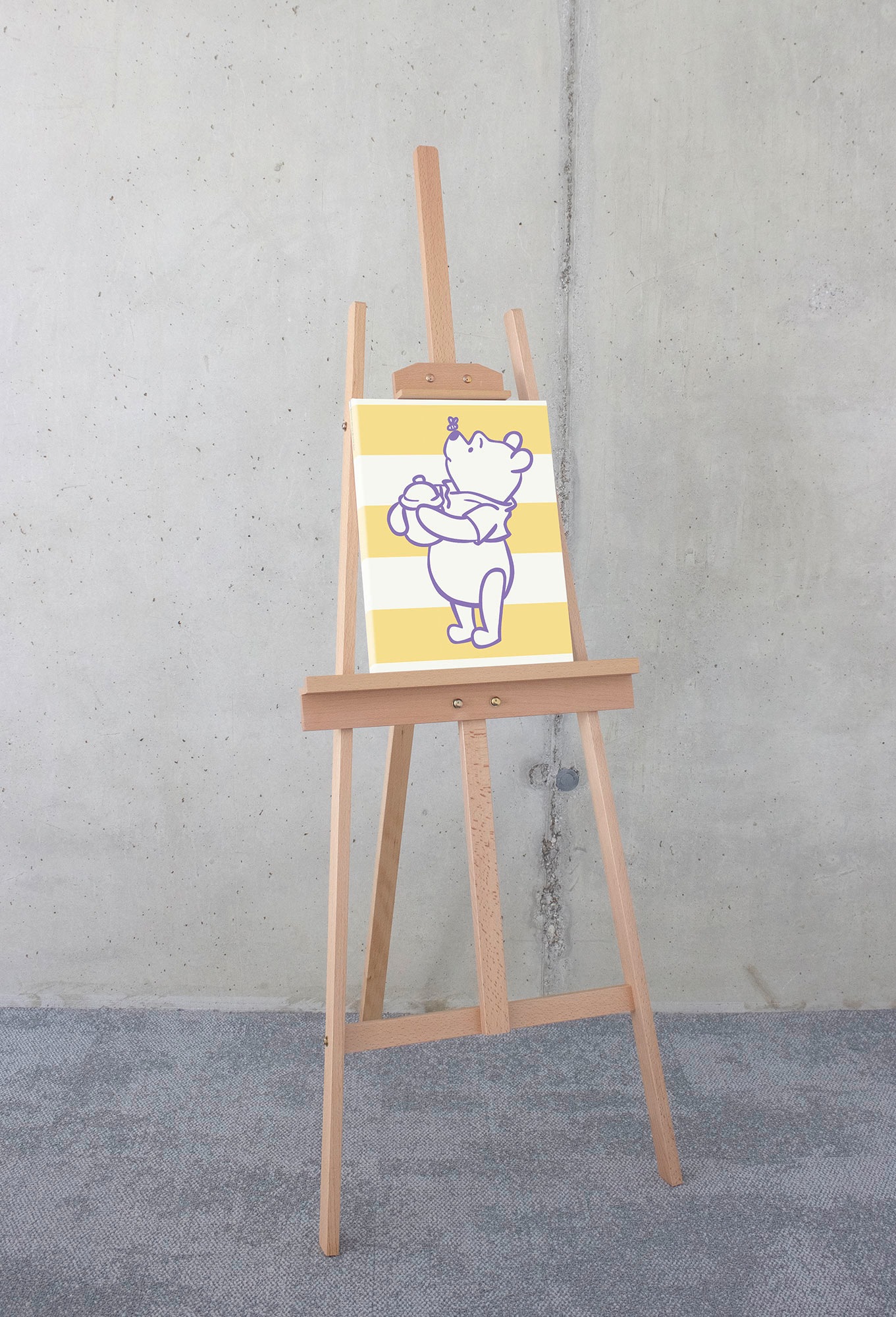 Komar Leinwandbild »Winnie the Pooh Sweet Tooth - Grösse 30 x 40 cm«, Natur, (1 St.), Keilrahmenbild mi Echtholzrahmen