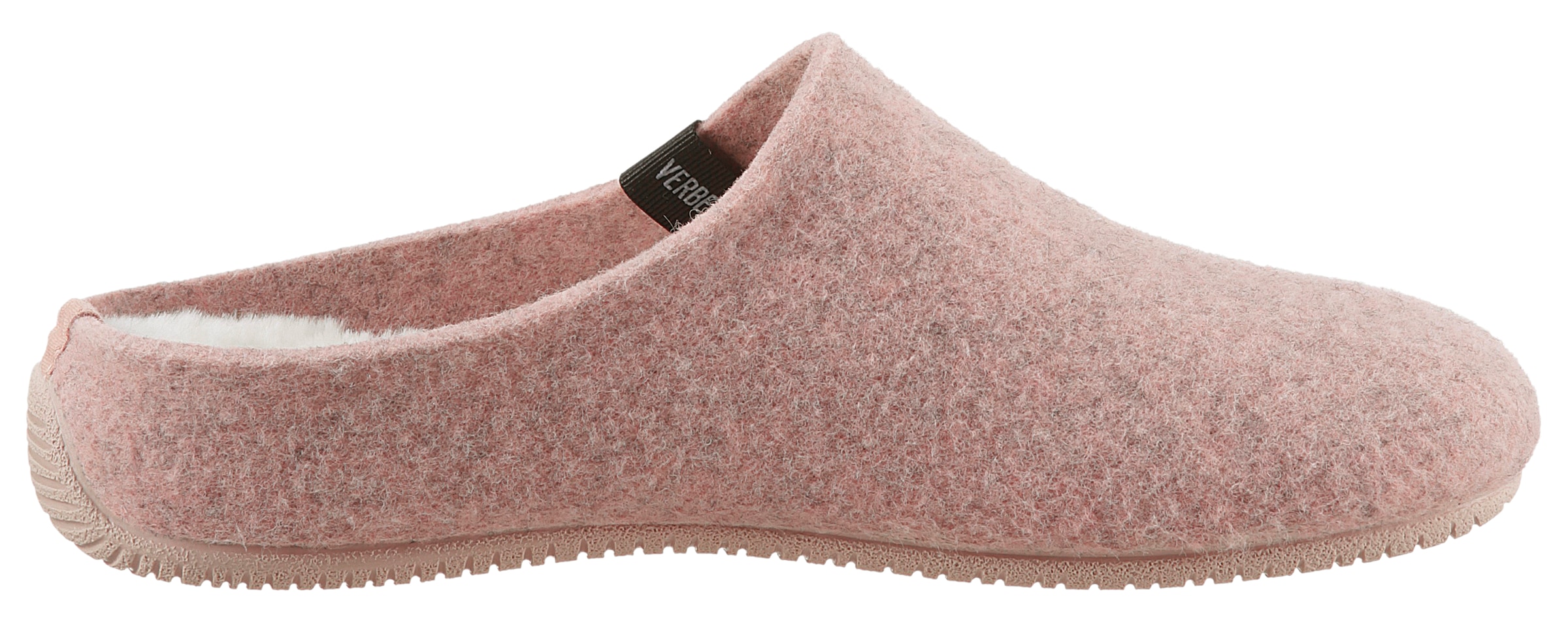 VERBENAS Pantoffel »York Fieltro«, Hausschuh, Homeslipper, Clog mit Warmfutter-Innensohle