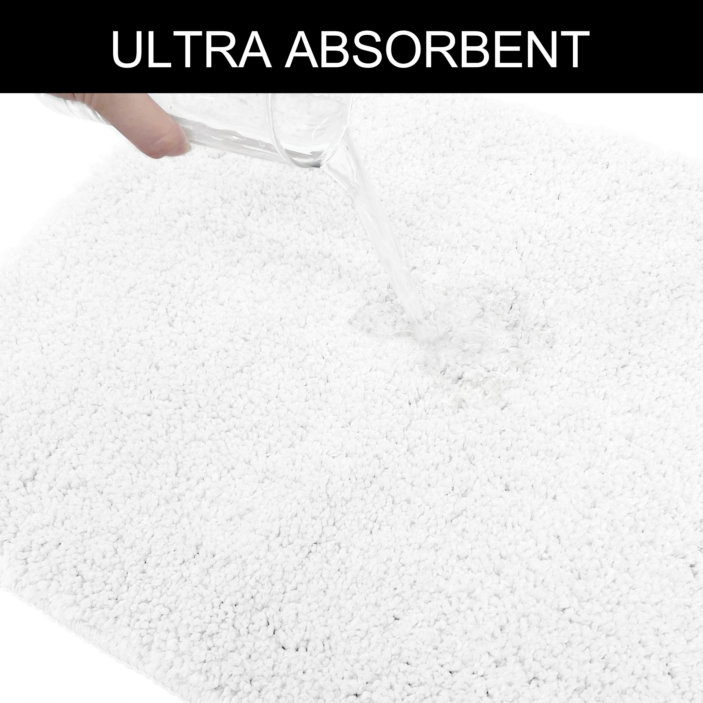 my home Tapis de bain »Inga, Badezimmer Teppich, Badvorleger« Höhe 20 mm Badteppich, unifarben, weich, als halbrund und rechteckig erhältlich