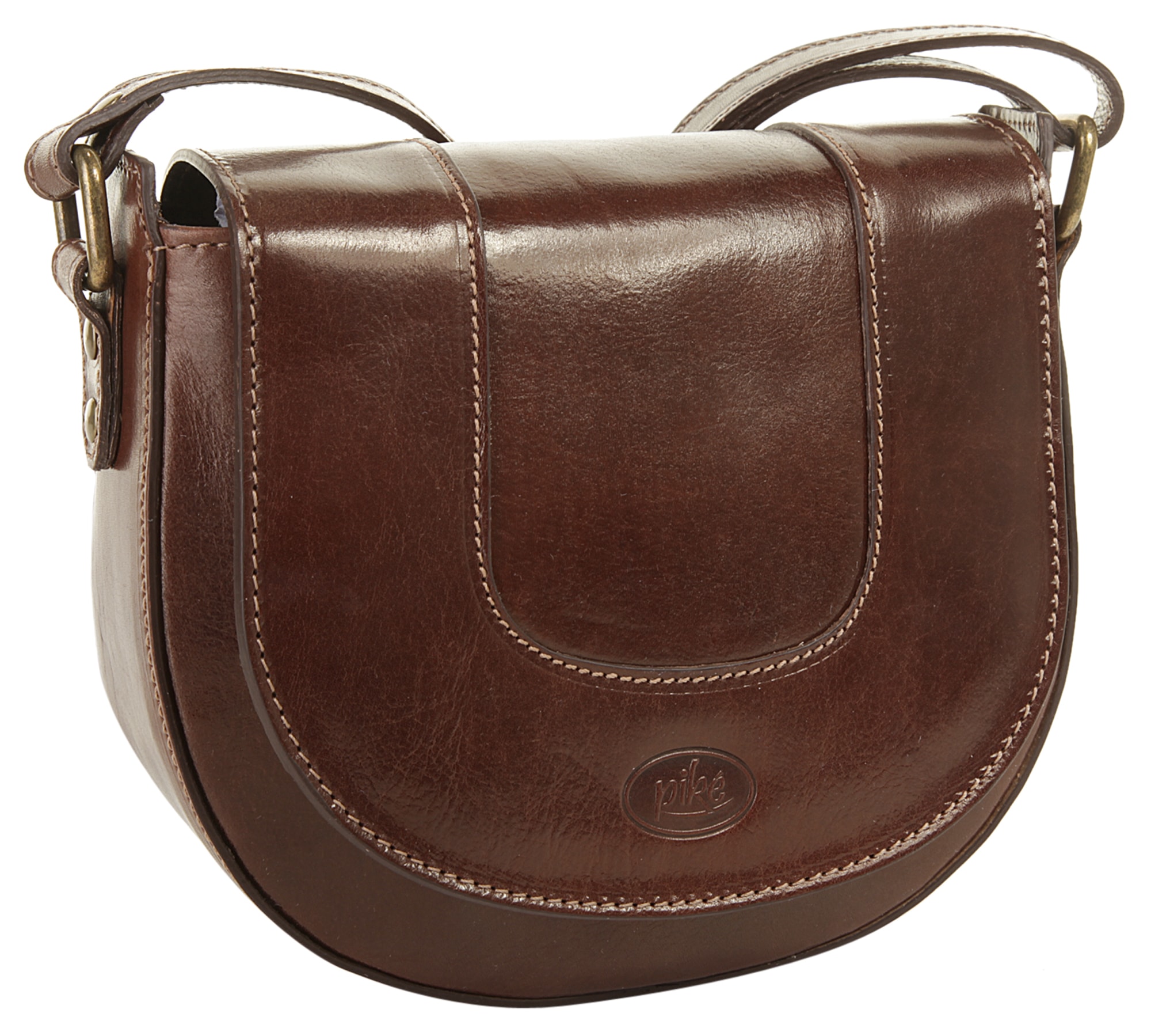 Piké Umhängetasche, echt Leder, Made in Italy