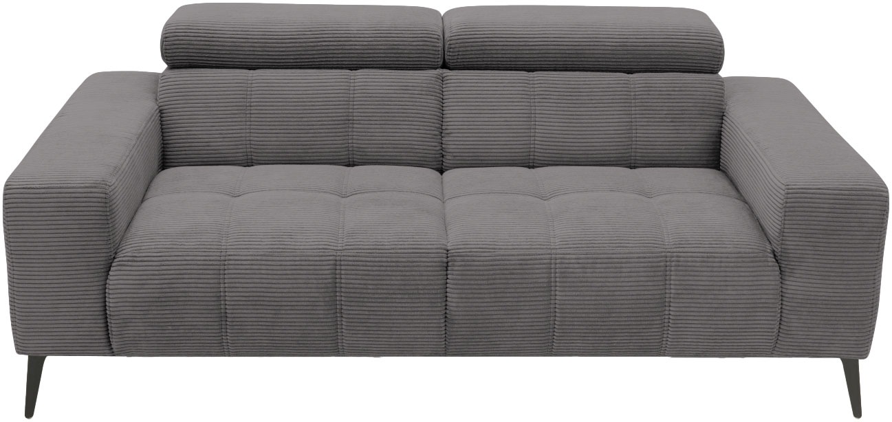 DOMO collection 2-Sitzer »Trento, mit Kufenfuss oder Einzelfuss«, wahlweise mit Kopfteilverstellung und in zwei Grössen erhältlich