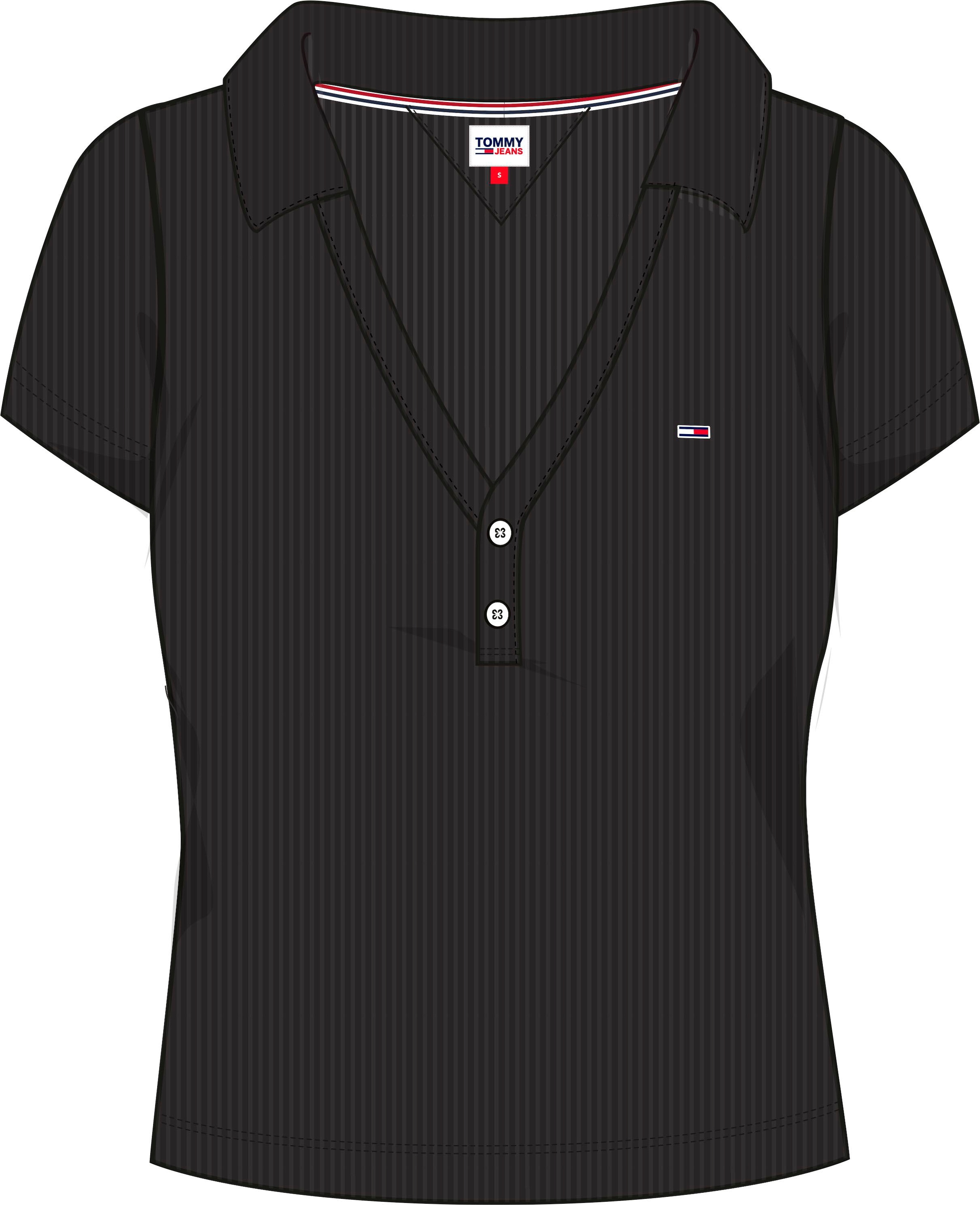 ♕ Tommy Jeans Poloshirt »TJW ESSENTIAL V-NECK POLO«, mit kurzer Knopfleiste  versandkostenfrei bestellen
