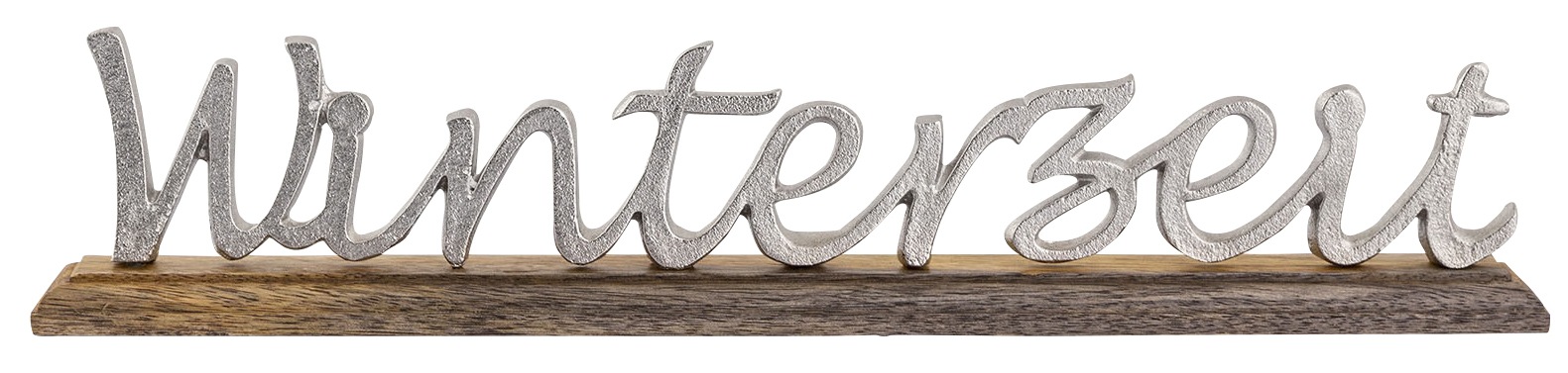 Image of my home Deko-Schriftzug »Winterzeit«, (1 St.), aus Metall, auf Holz bei Ackermann Versand Schweiz
