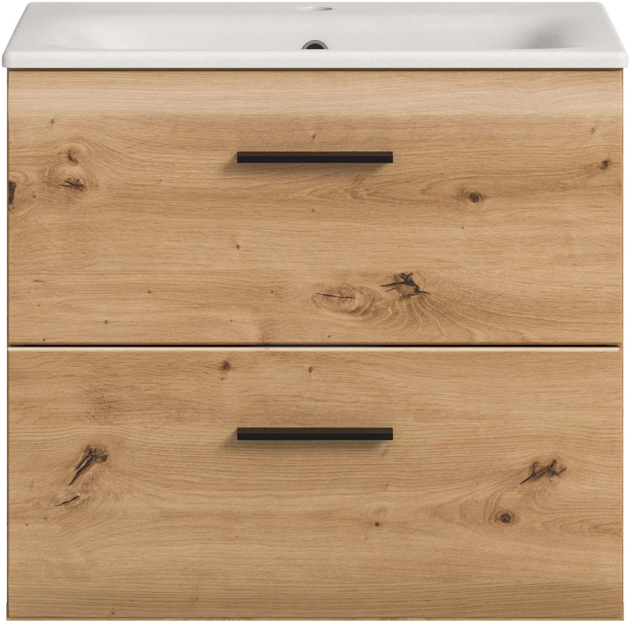 INOSIGN Waschbeckenunterschrank 2 Stk. tlg. Florenz, Waschtisch inkl. Waschbecken, Artisan Oak NB, Schubladen