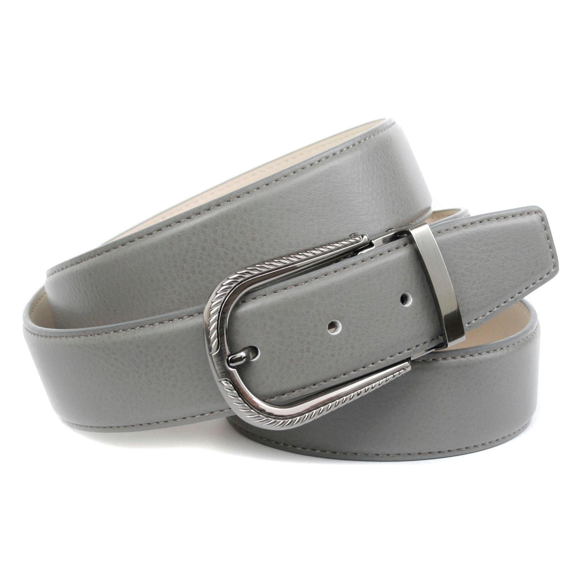 Image of Anthoni Crown Ledergürtel, in grau mit Dornschliesse in Diamant-schwarz bei Ackermann Versand Schweiz