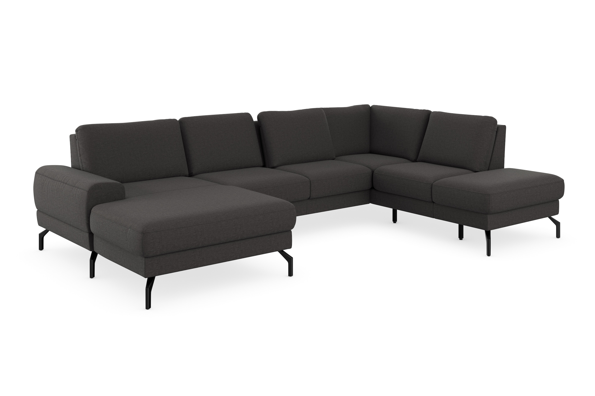 sit&more Wohnlandschaft »Cinturo U-Form« inklusive Sitztiefenverstellung und Federkern, Sitzhöhe 48 cm