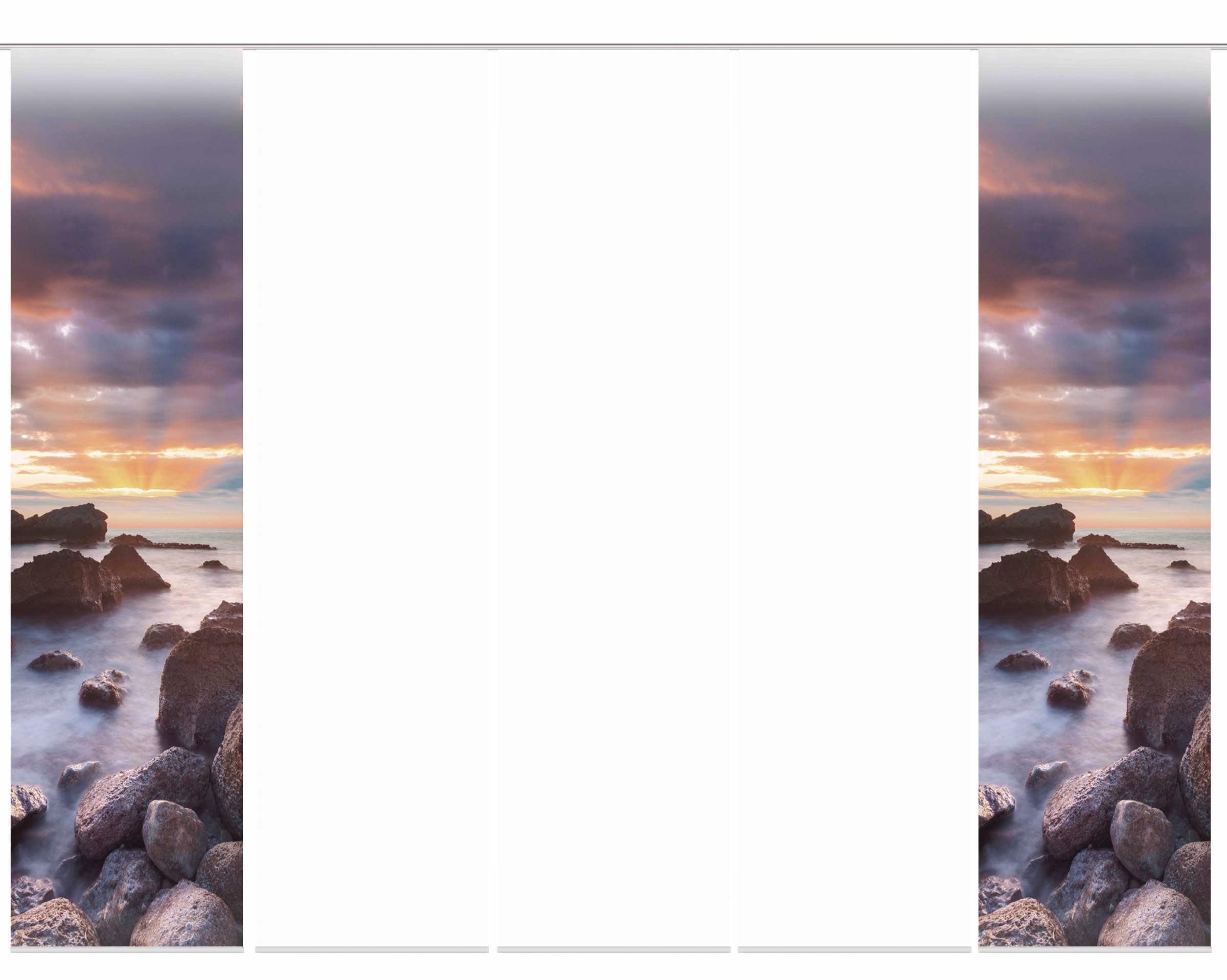 Image of HOME WOHNIDEEN Schiebegardine »SOLOP«, (5 St.), Schiebevorhang Digi 5er Set SOLOP bei Ackermann Versand Schweiz