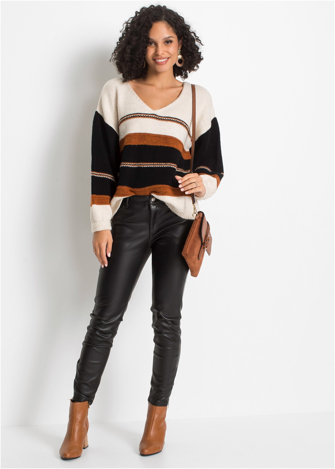 bonprix V-Ausschnitt-Pullover
