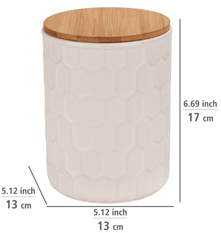 WENKO Vorratsdose »Modell Maya«, (1 tlg.), Frischhaltedose für Lebensmittel und Vorräte, luftdichter Deckel