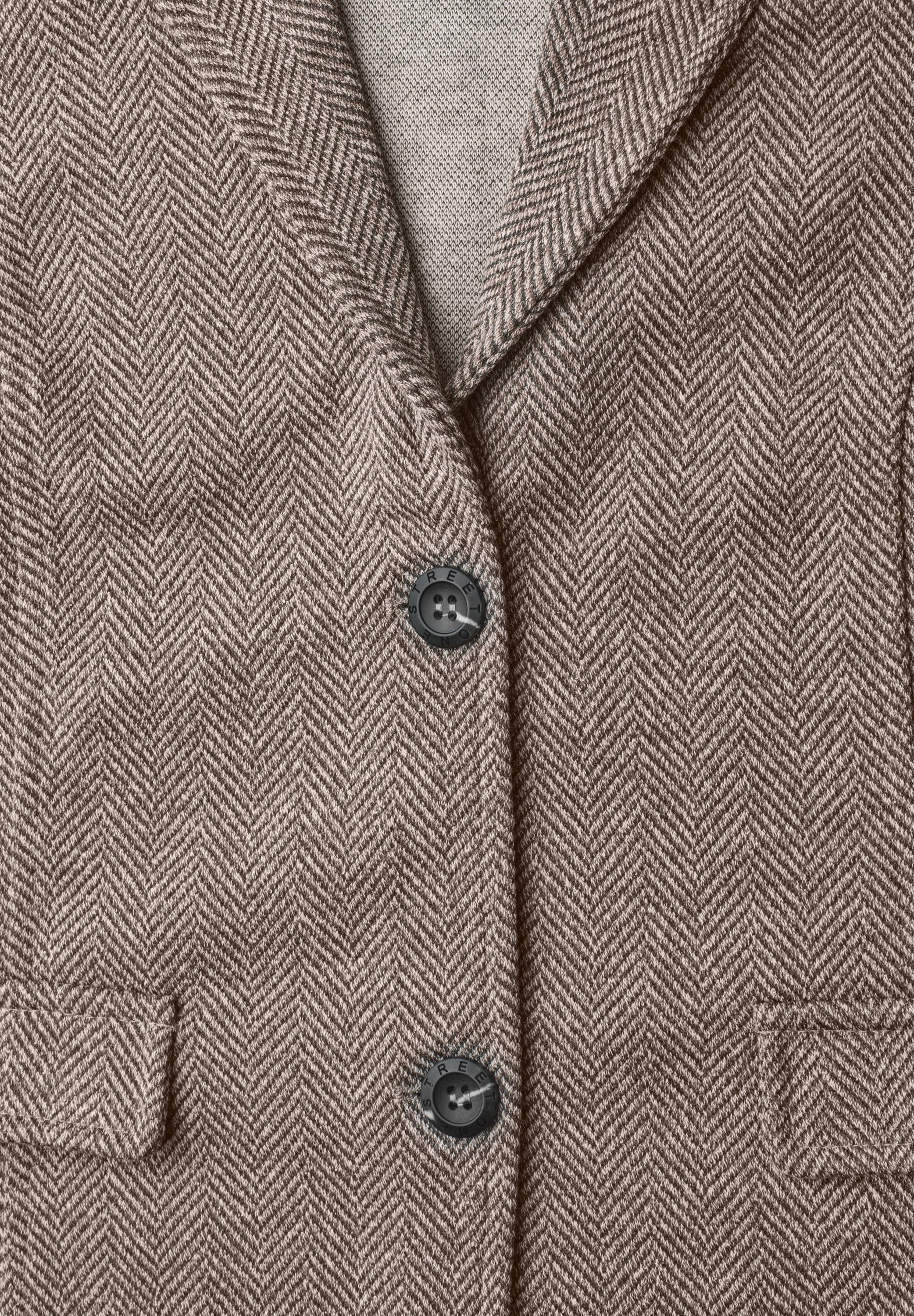 STREET ONE Veste blazer avec col à revers et motif