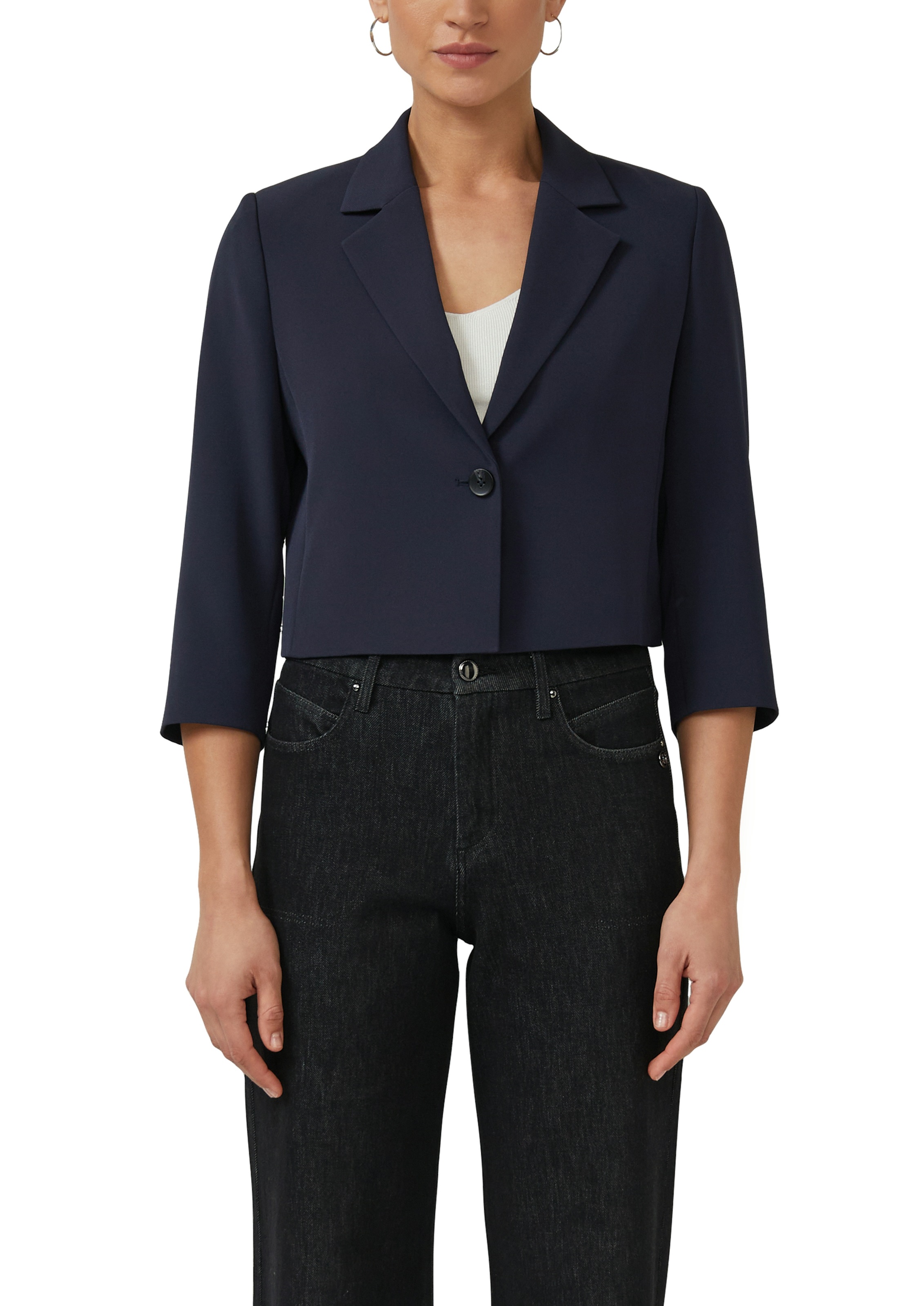 Image of s.Oliver BLACK LABEL Kurzblazer 3/4-Arm mit Stretch