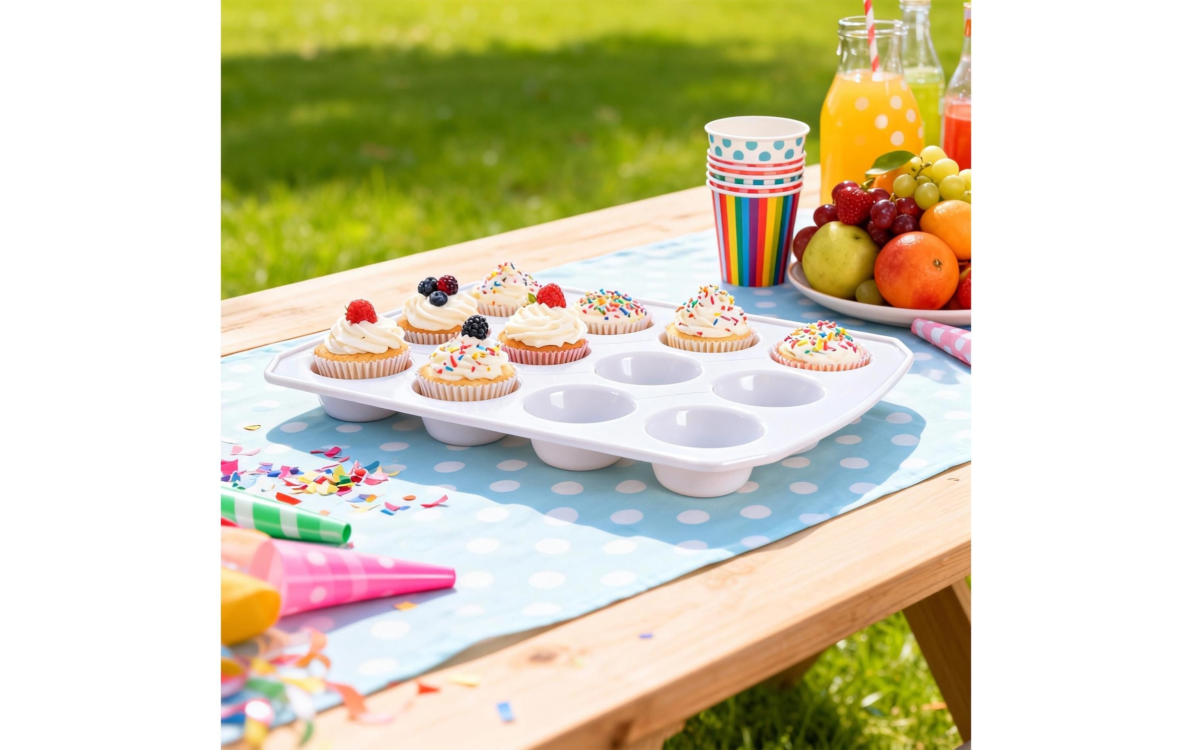 relaxdays Kuchentransportbox »für 24 Stück Muffin«